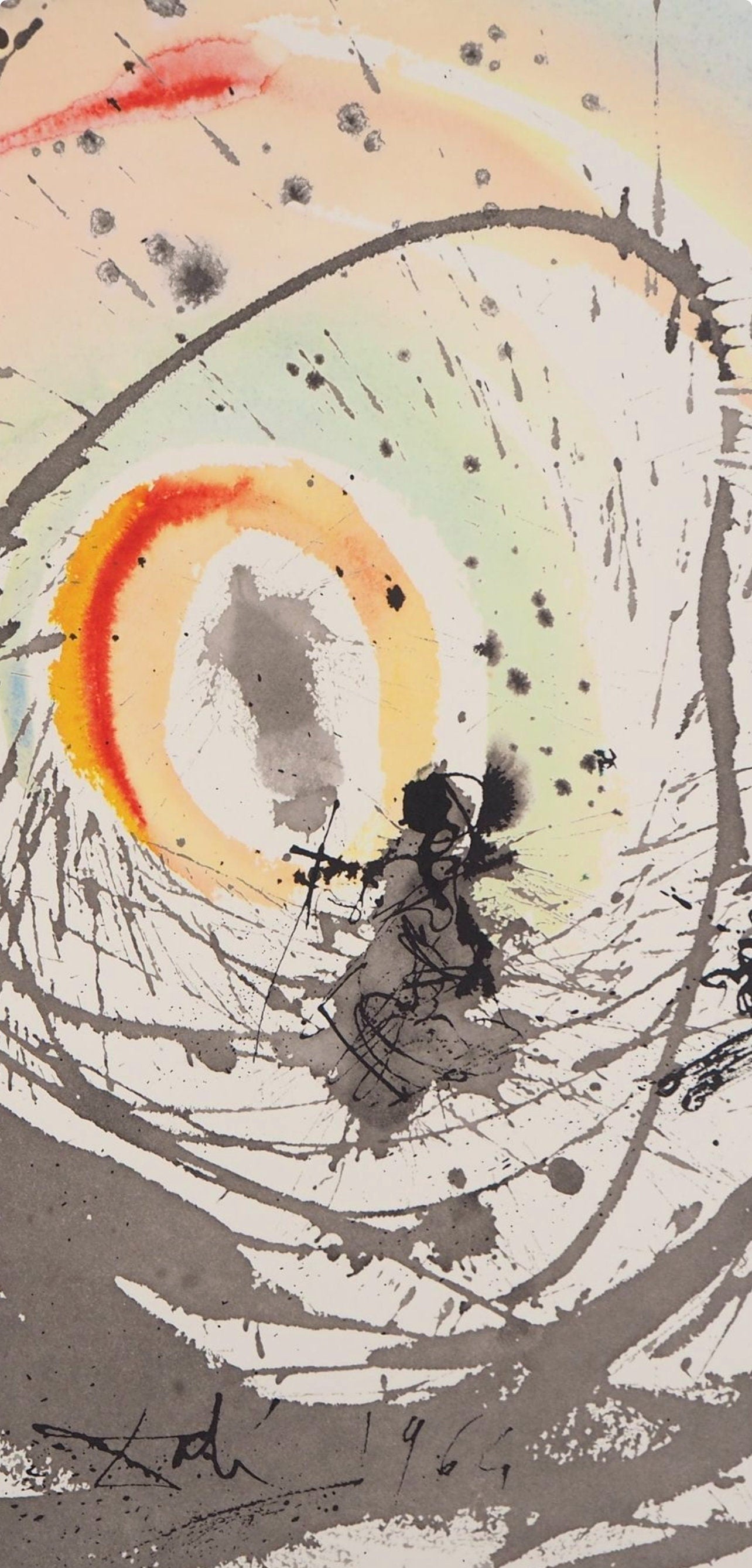 Salvador Dali, Composition (Michler/Löpsinger 1600; Field 69-3), Biblia Sacra, Limited Edition Lithograph