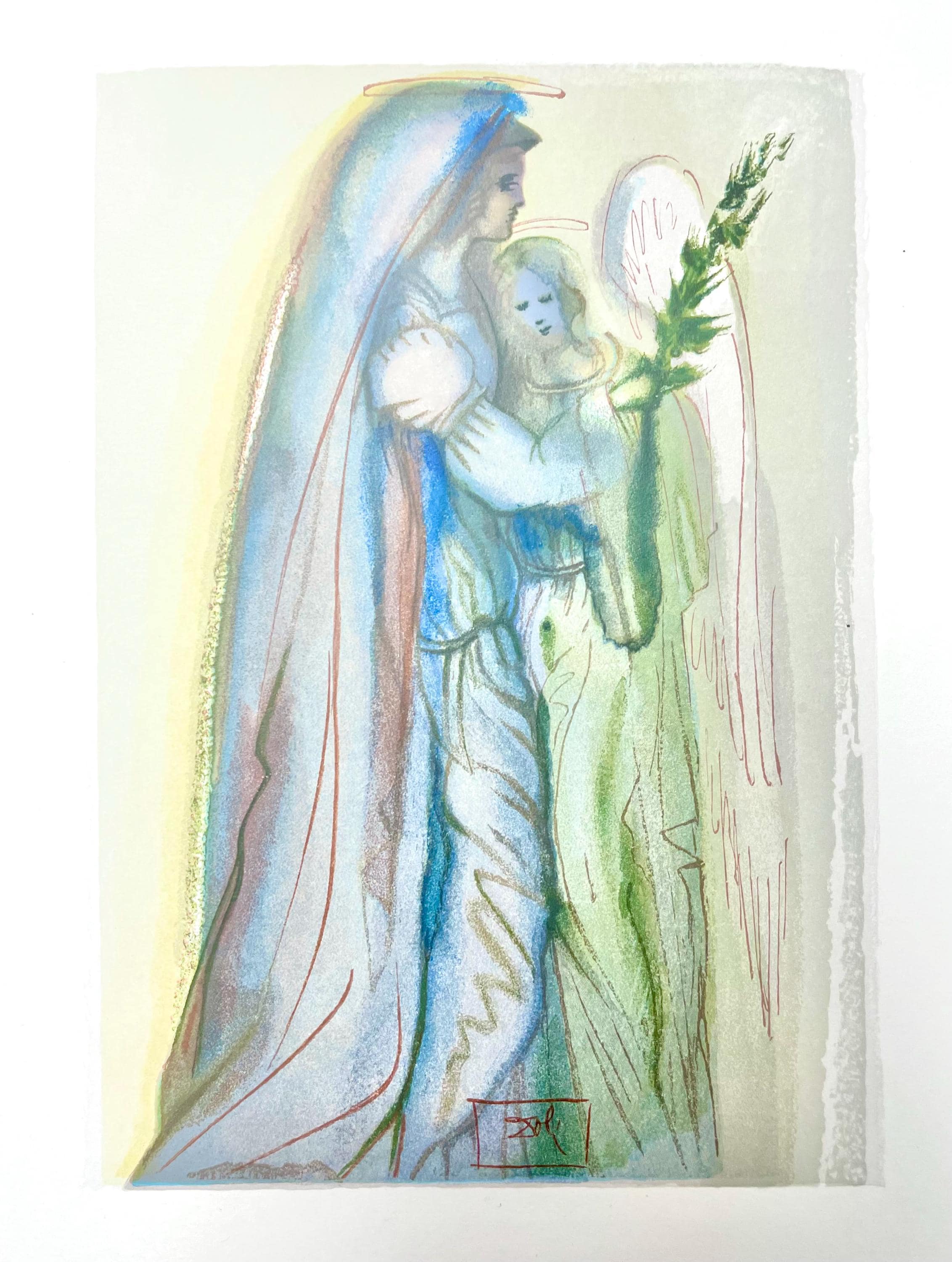 Salvador Dali, Paradies XXXIII (Field 189-200; Michler/Löpsinger 1039-1138), Die Göttliche Komödie, Signed, Limited Edition Woodcut