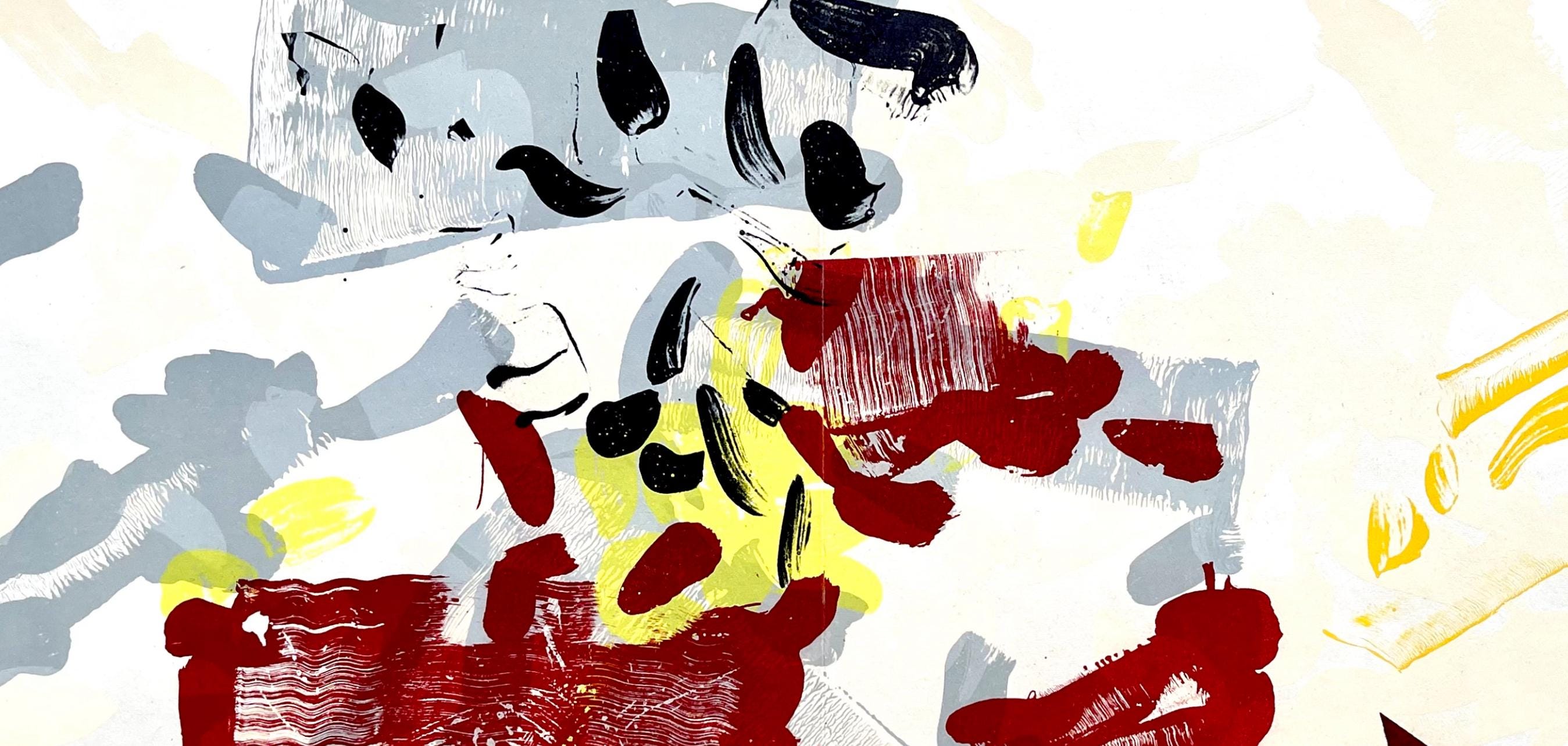 Jean-Paul Riopelle, Composition, Derrière le miroir, Limited Edition Lithograph