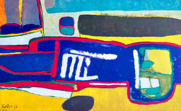 Maurice Estève, Composition, Maurice Estève, Peintres d'aujourd'hui, Limited Edition Lithograph