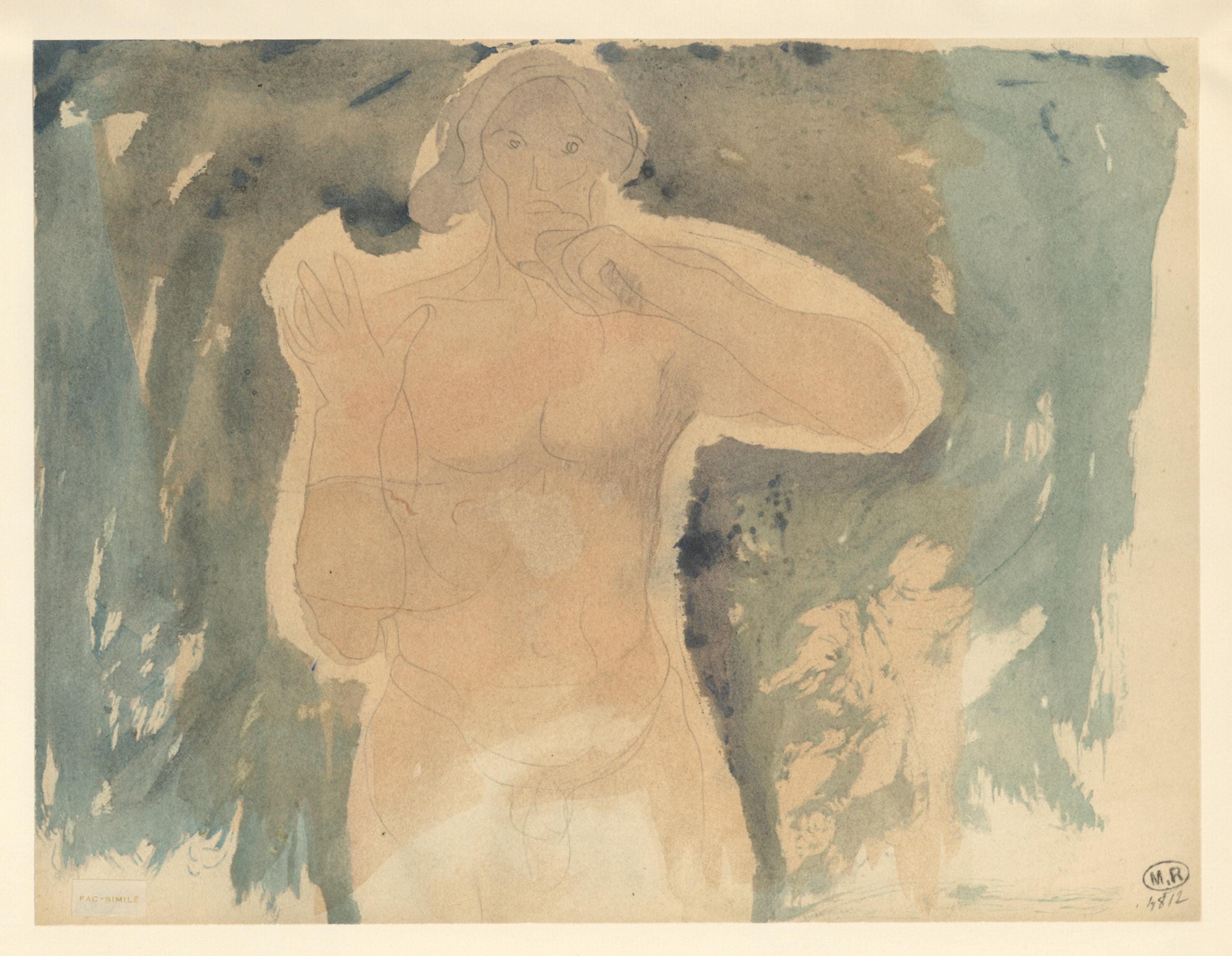 Auguste Rodin, Composition, La Varende, Rodin, Limited Edition Lithograph