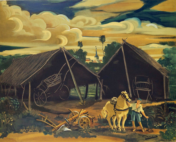 André Derain, Les deux hangars, André Derain, Collection Pierre Lévy, Limited Edition Lithograph