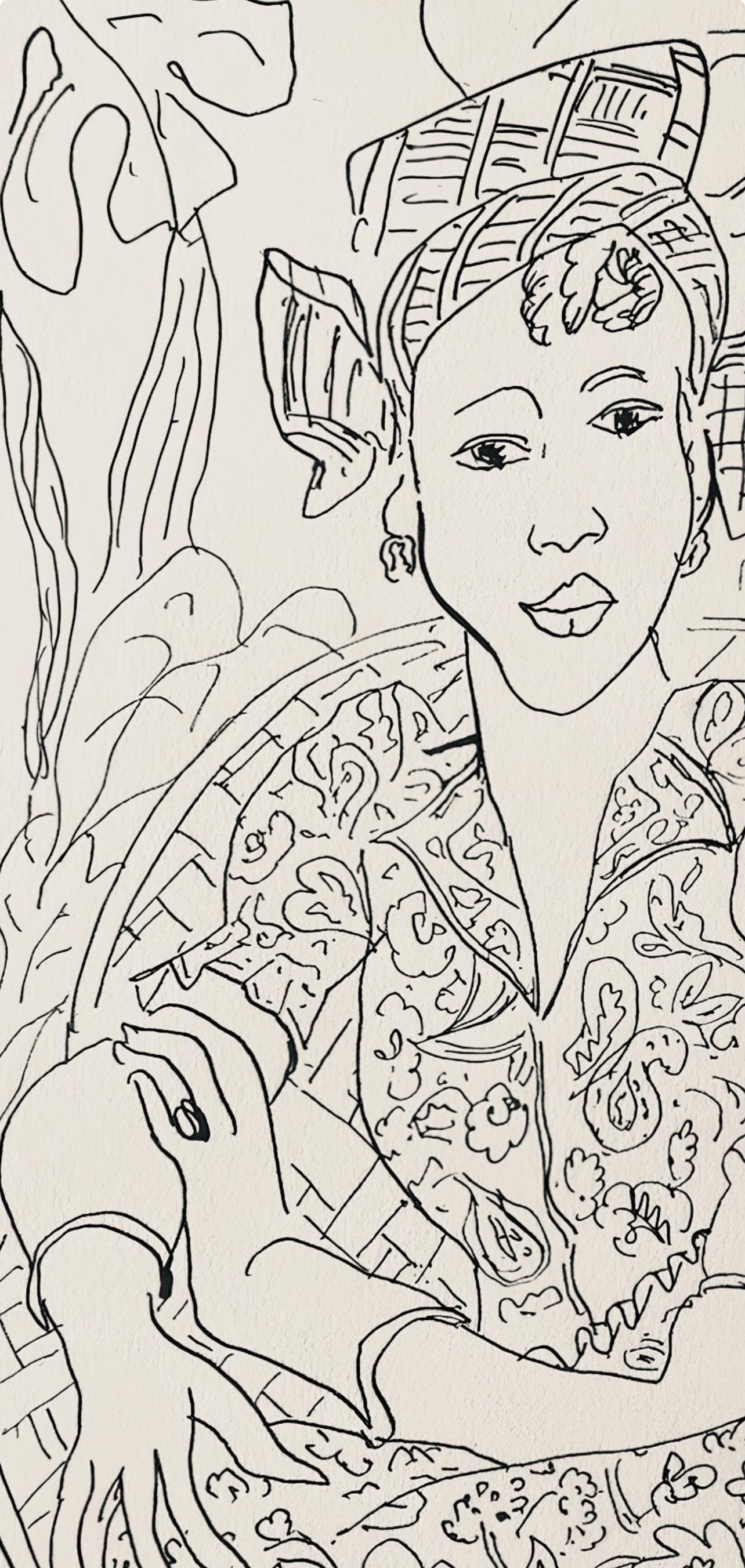Henri Matisse, Composition, Dessins de Matisse, Hommage nº2, Limited Edition Lithograph