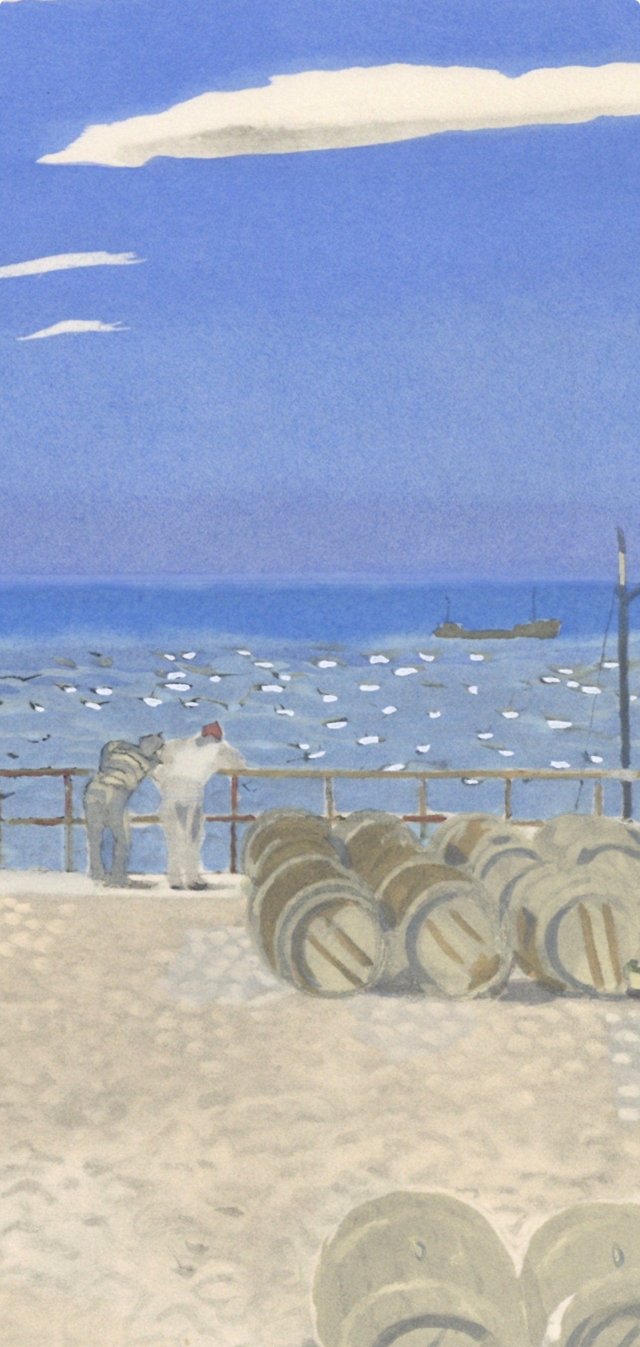Maurice Brianchon, Voyage du Vin, Vins, Fleurs et Flammes, Limited Edition Lithograph