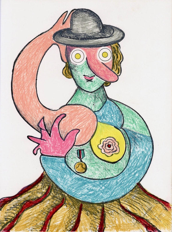 Enrico Baj, Composition, Variations sur l'imaginaire, Limited Edition Lithograph