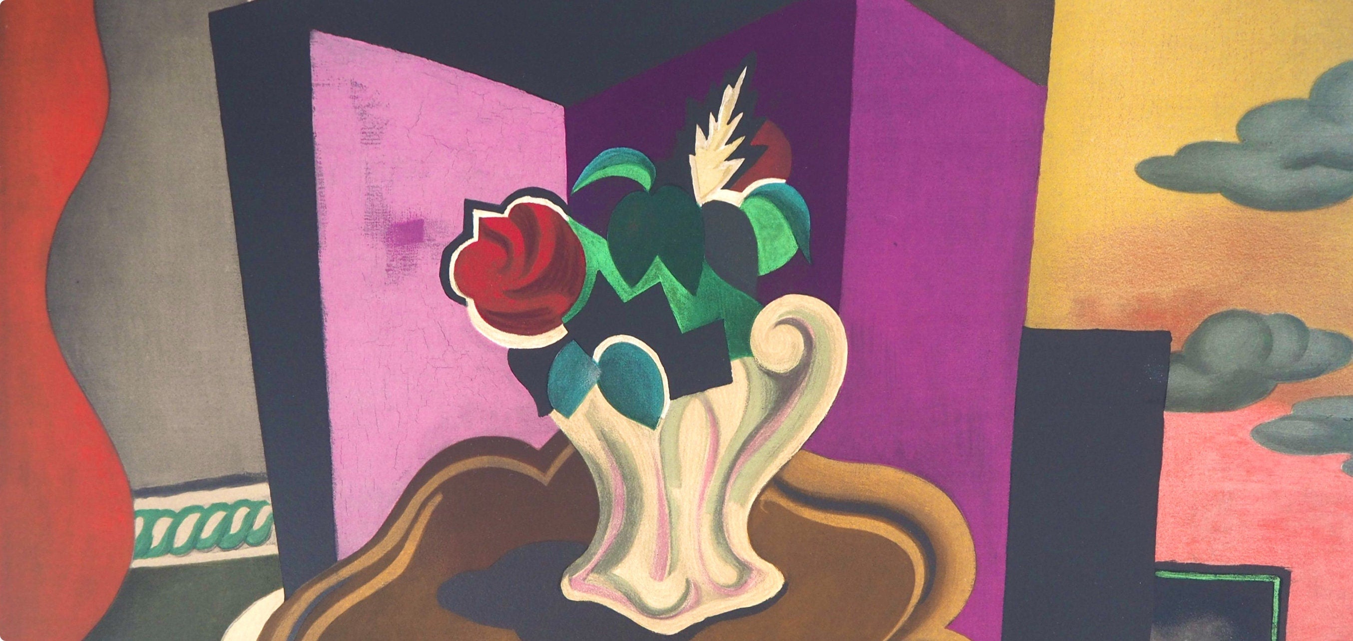 Roger de La Fresnaye, La table Louis-Philippe, Roger de La Fresnaye, Collection Pierre Lévy, Limited Edition Lithograph