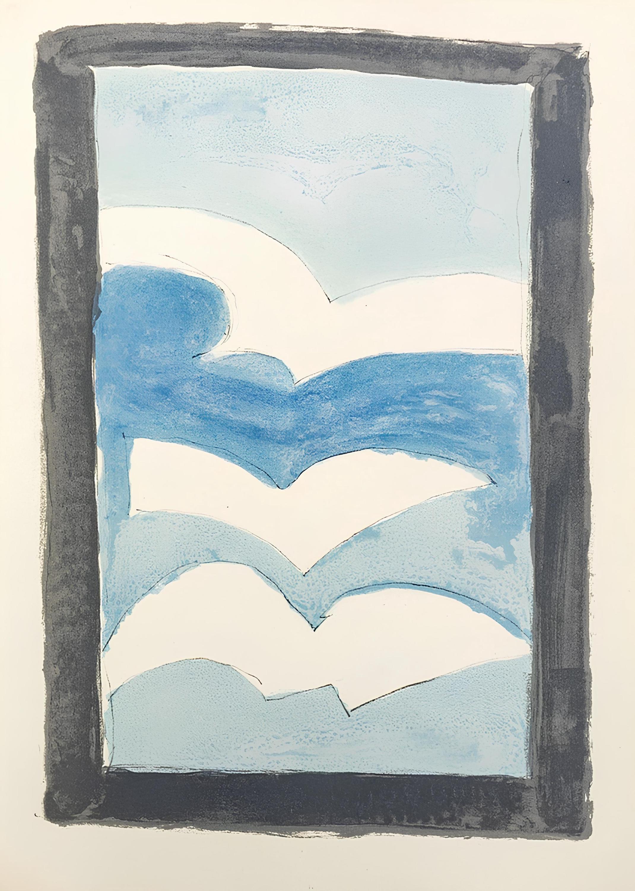 Georges Braque, Composition (Vallier 137), Résurrection de l'oiseau, Limited Edition Lithograph