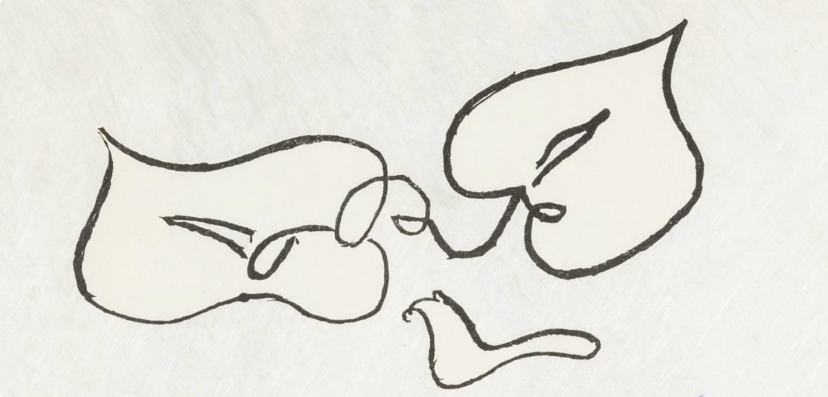 Georges Braque, Composition (Vallier 143), La Liberté des Mers, Limited Edition Lithograph