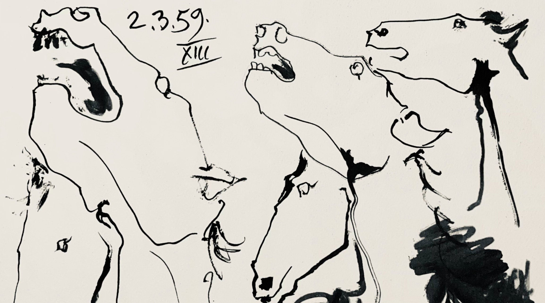 Pablo Picasso, Composition (Bloch 1276; Czwiklitzer 23), Toros y Toreros, Limited Edition Lithograph
