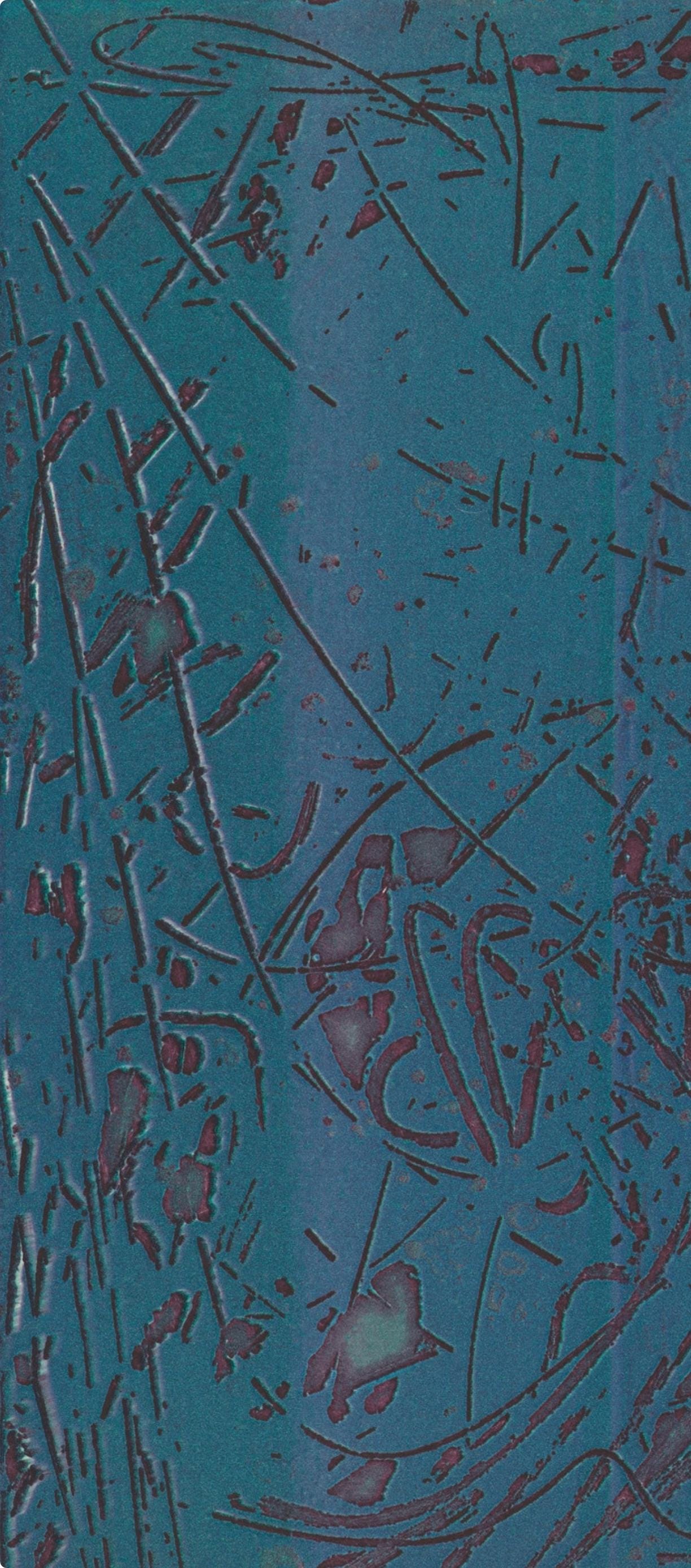 Stanley William Hayter, Composition, Feuilles éparses, Limited Edition Etching