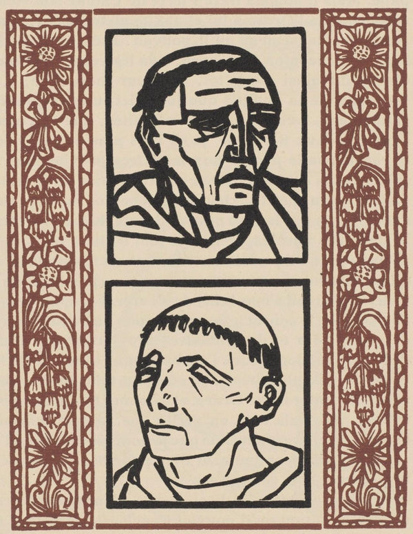 Émile Bernard, Composition (Morane, No. 100), Les Petites Fleurs de St. Françoise, Limited Edition Woodcut