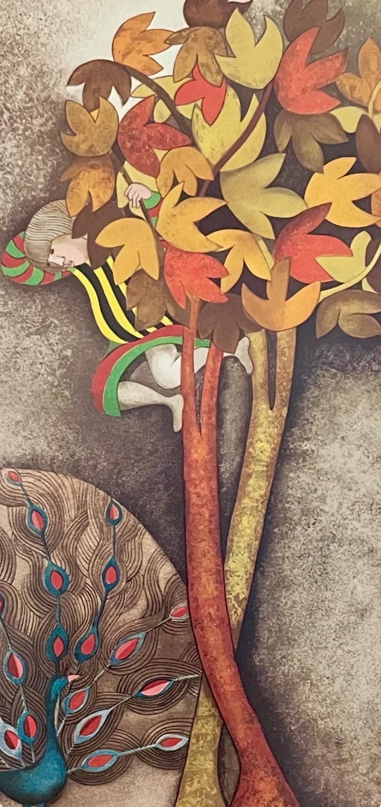 Graciela Rodo Boulanger, A Peacock for Sophie, Original Edition Offset Lithograph