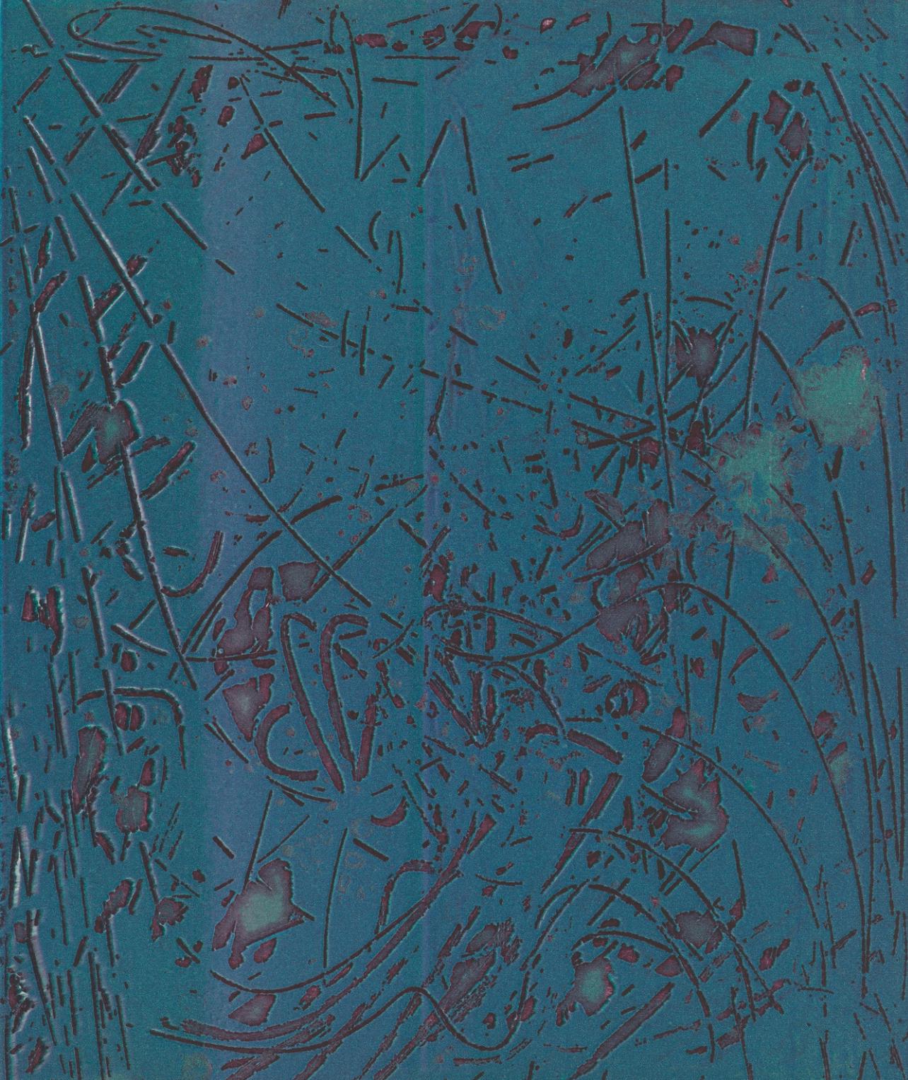 Stanley William Hayter, Composition, Feuilles éparses, Limited Edition Etching