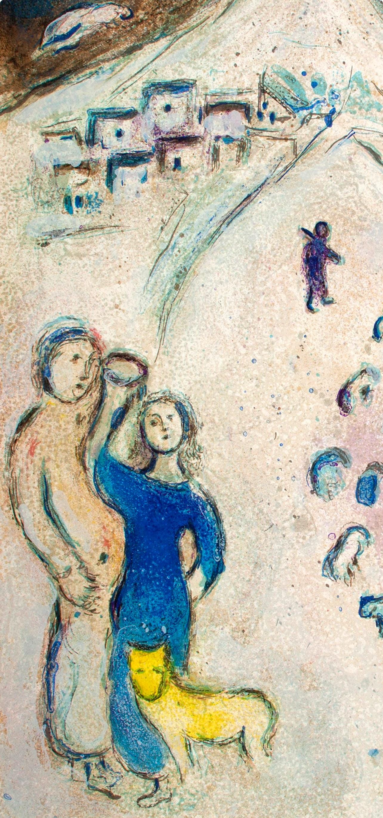 Marc Chagall, L'Hiver, Daphnis et Chloé, Limited Edition Héliogravure