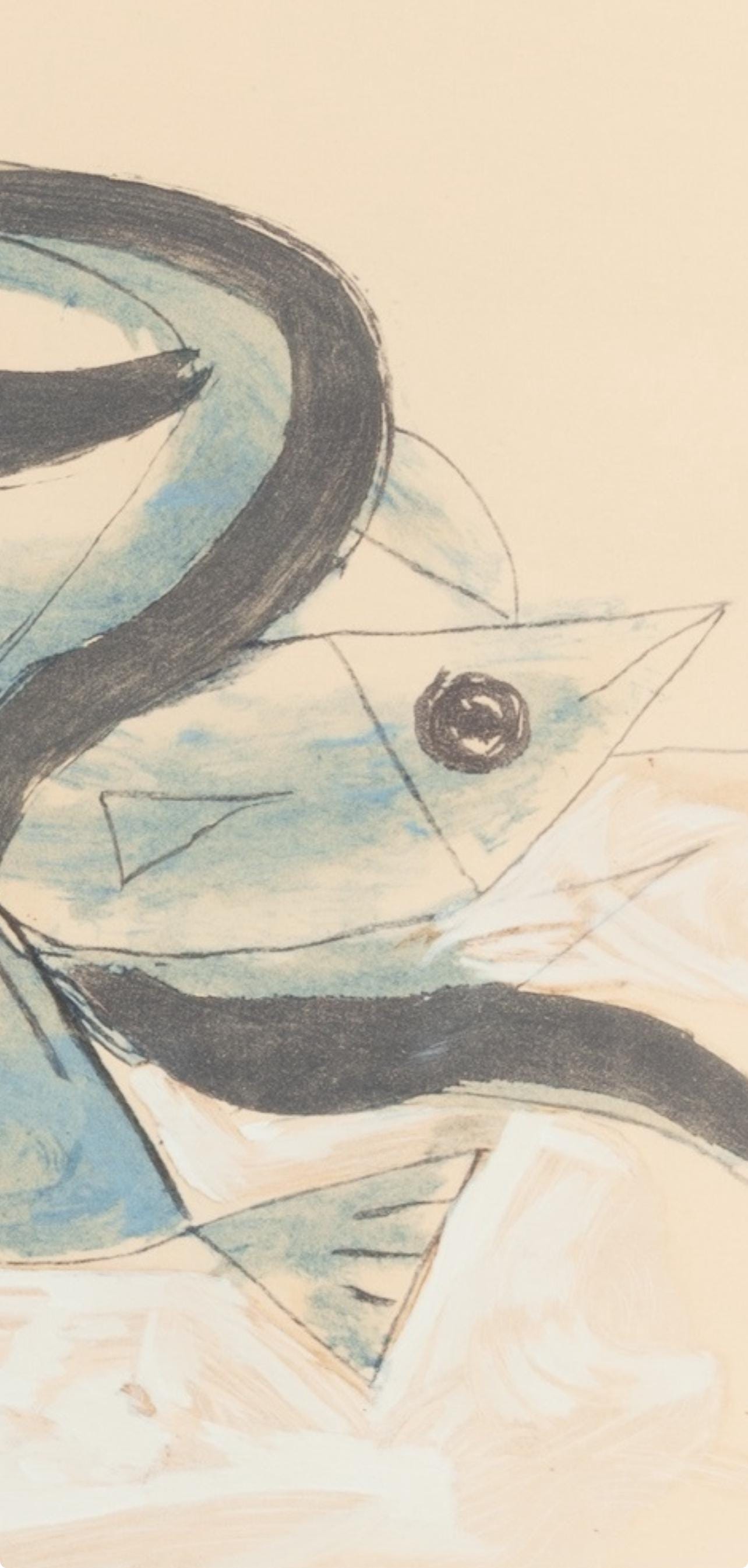 Pablo Picasso, Composition, Faunes et Flore d'Antibes, Limited Edition Lithograph