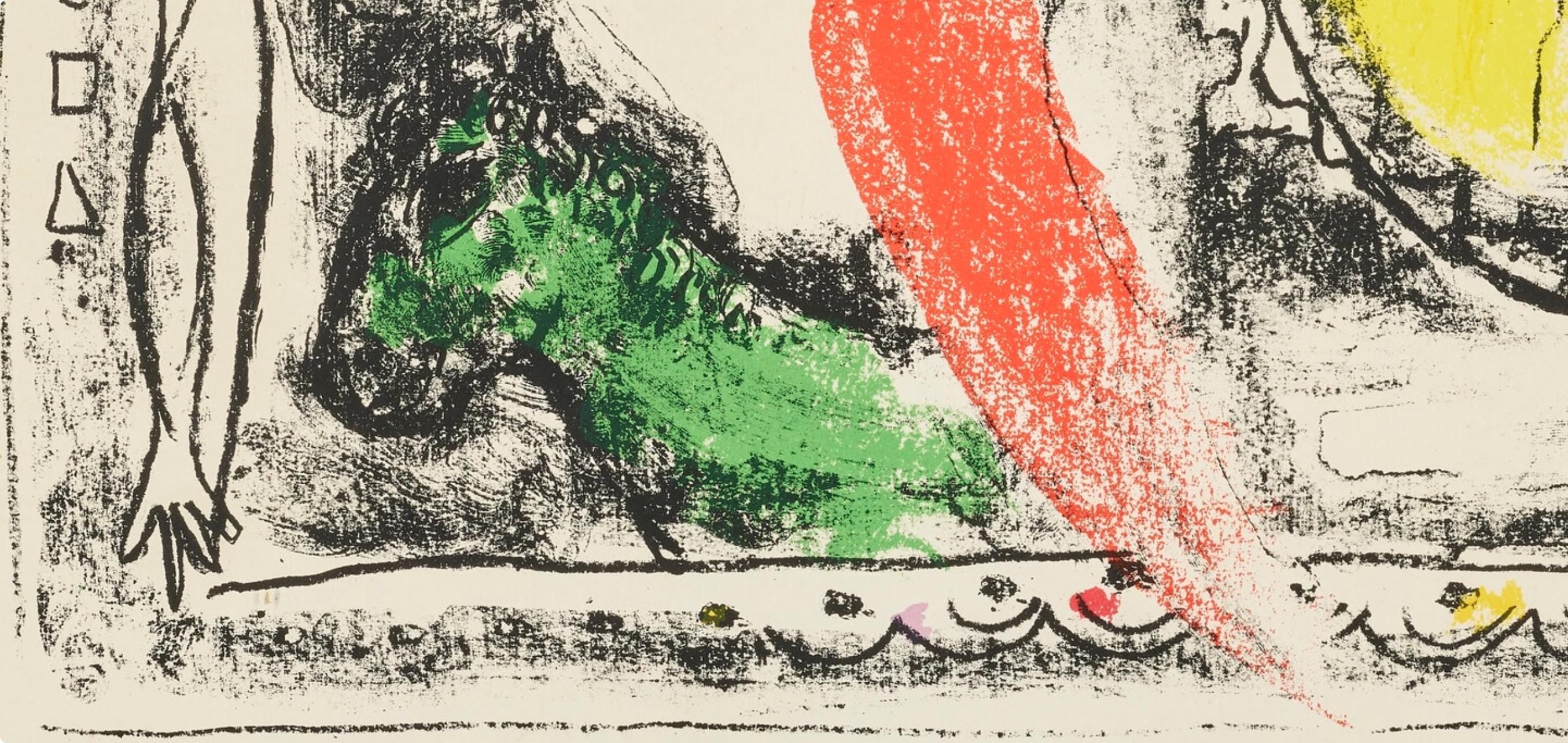 Marc Chagall, Composition (Mourlot 411; Cramer 59), Derrière le miroir, Limited Edition Lithograph