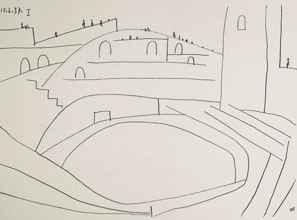 Pablo Picasso, Composition (Bloch 1276; Czwiklitzer 23), Toros y Toreros, Limited Edition Lithograph