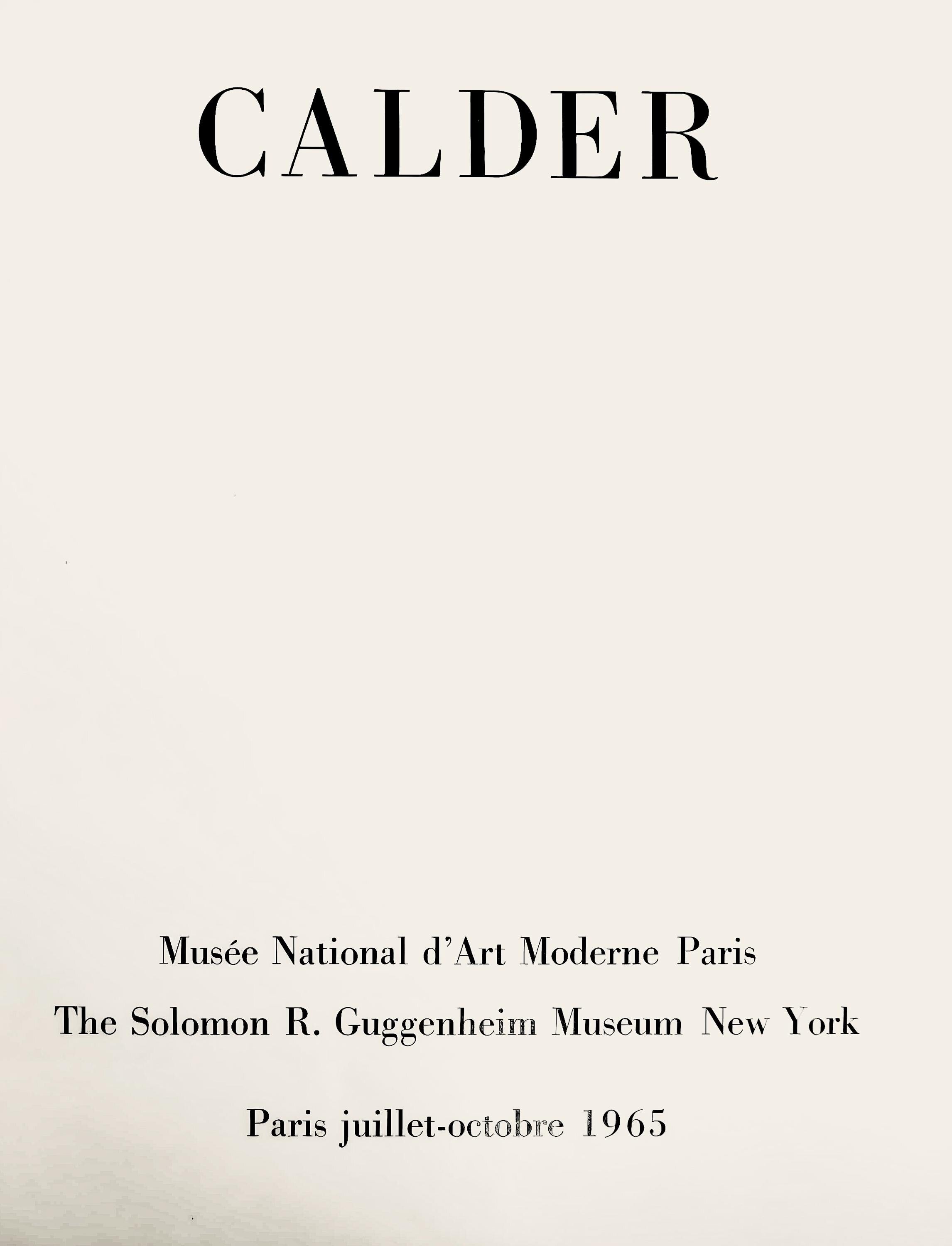Alexander Calder, Composition, Calder, Musée National d'Art Moderne, Limited Edition Lithograph