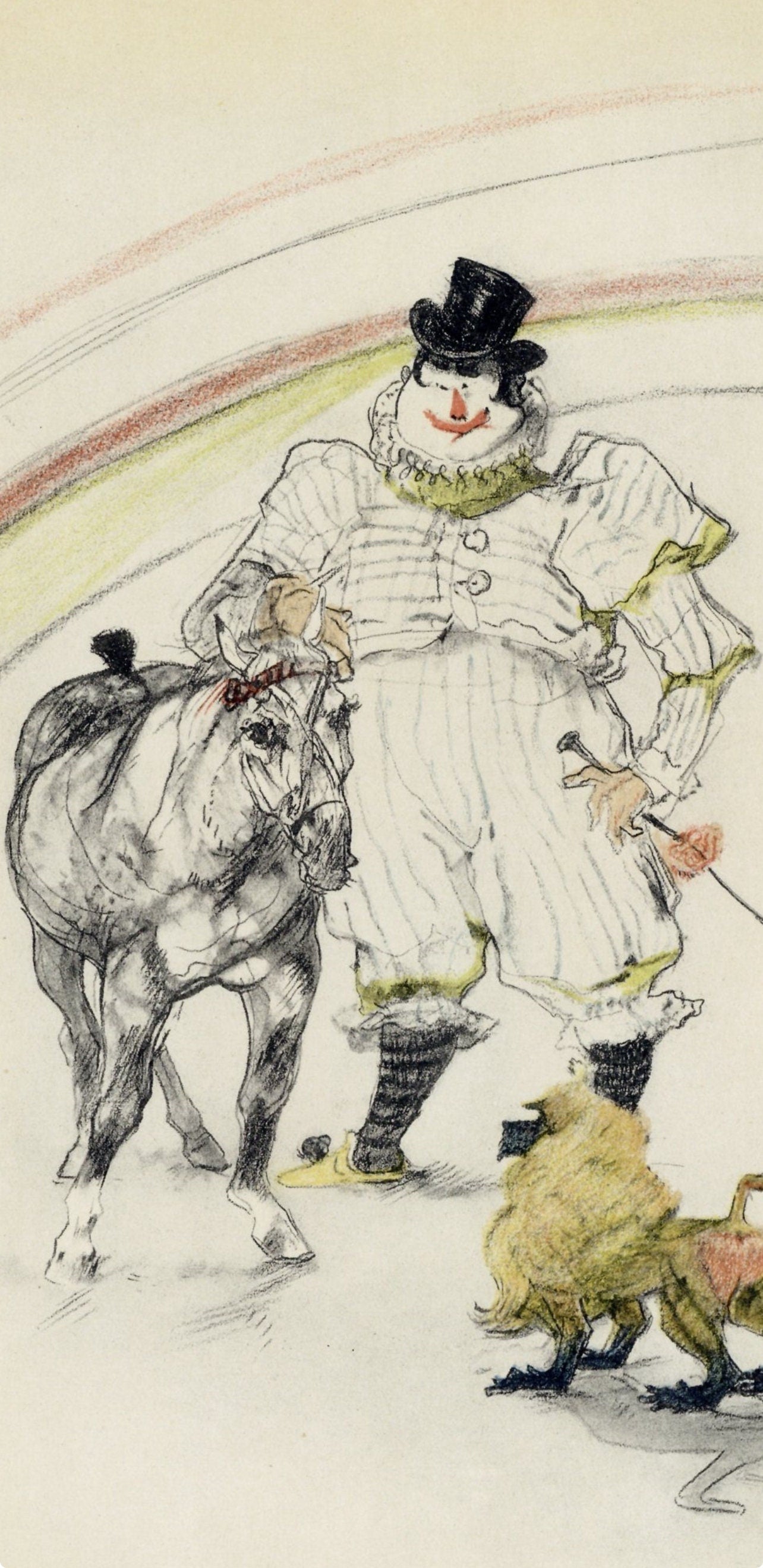 Henri de Toulouse-Lautrec, Cheval et Singe dressé, The Circus by Toulouse-Lautrec, Limited Edition Lithograph