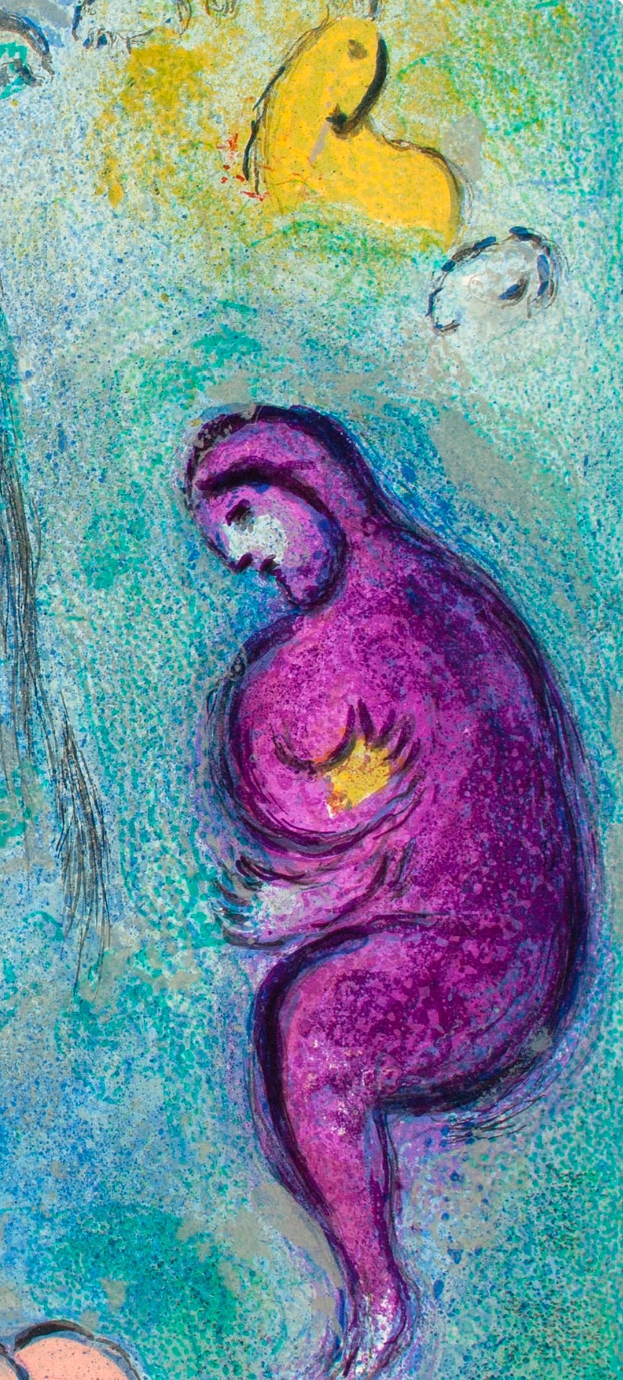 Marc Chagall, Découverte de Chloé par Daphnis, Daphnis et Chloé, Limited Edition Héliogravure