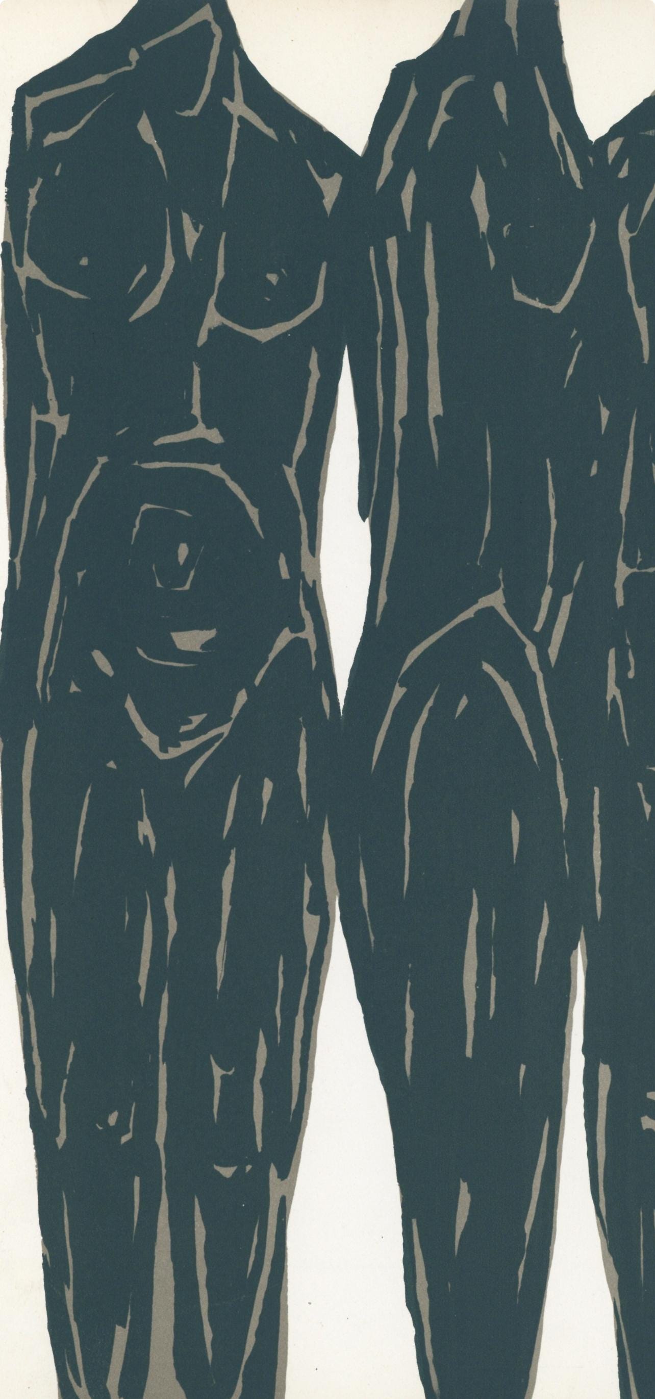 Raoul Ubac, Composition, Derrière le miroir, Limited Edition Lithograph