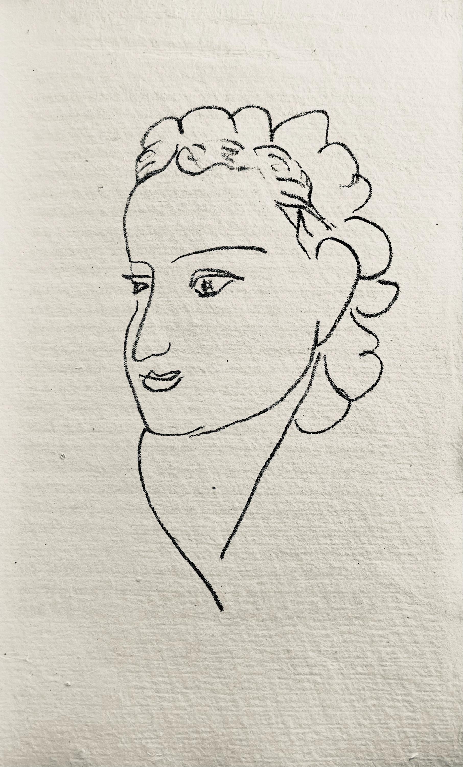 Henri Matisse, Lithographie V (Duthuit 20), Repli, Gravures de Henri Matisse, Limited Edition Lithograph