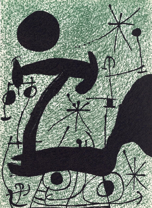 Joan Miró, Composition (Cramer 112; Mourlot 439-442), Derrière le miroir, Limited Edition Lithograph