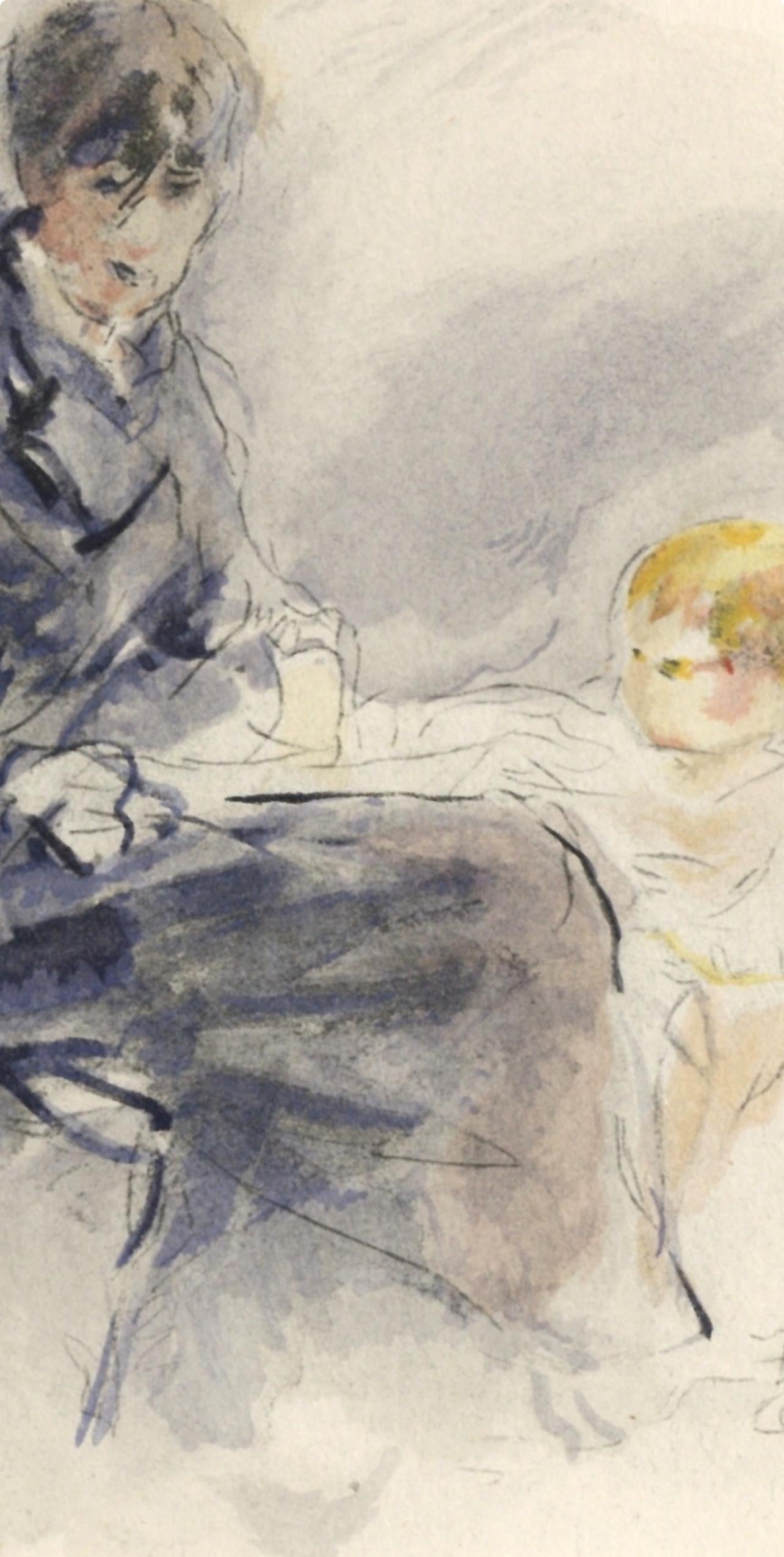 Berthe Morisot, Berthe Morisot et sa fille, Berthe Morisot Seize Aquarelles, Limited Edition Lithograph