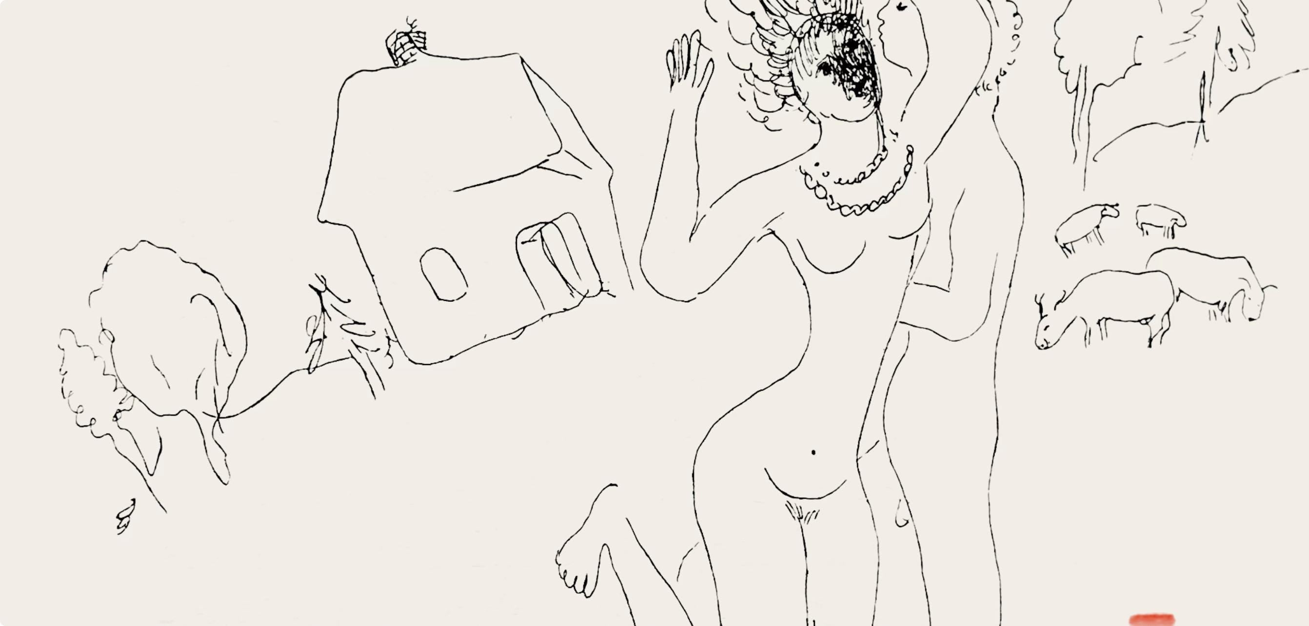 Marc Chagall, Composition, Suite Provinciale avec 92 dessins inédits de Marc Chagall, Limited Edition Lithograph