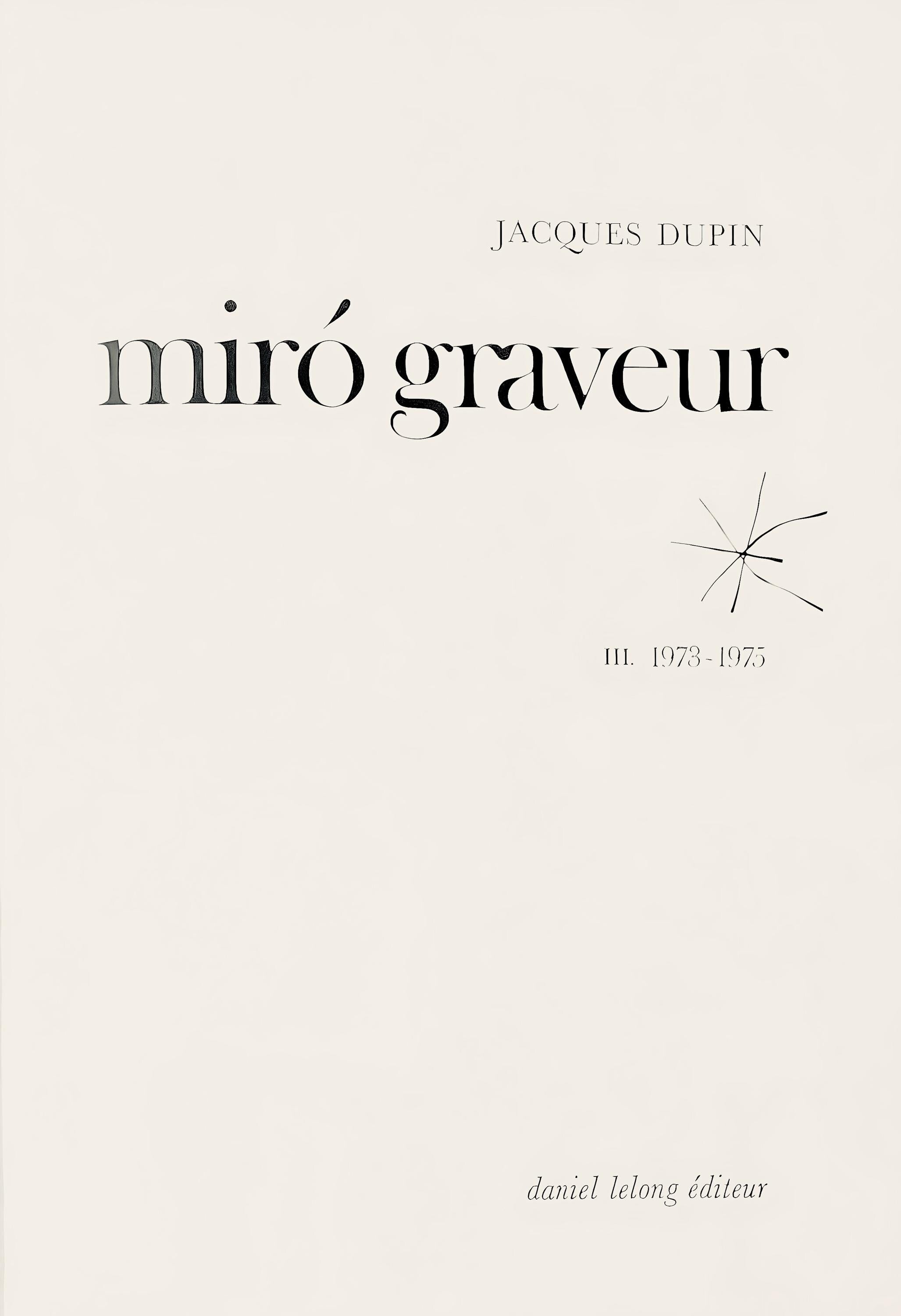 Joan Miró, Composition (Dupin 1294), Miró Graveur, Limited Edition Woodcut