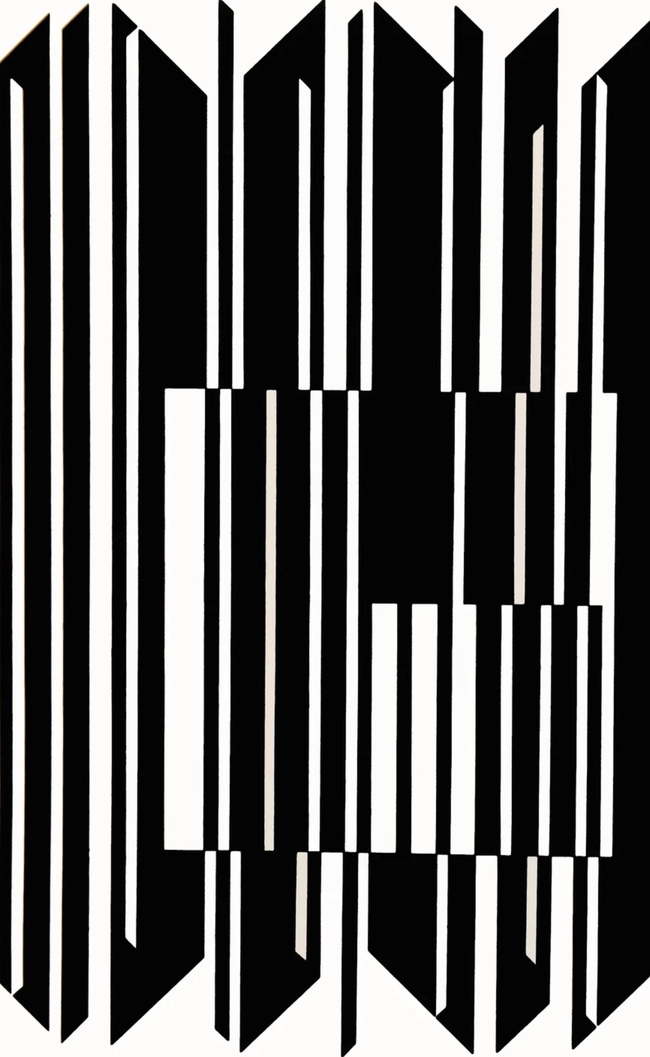 Victor Vasarely, Composition, Linéaires, Limited Edition Héliogravure