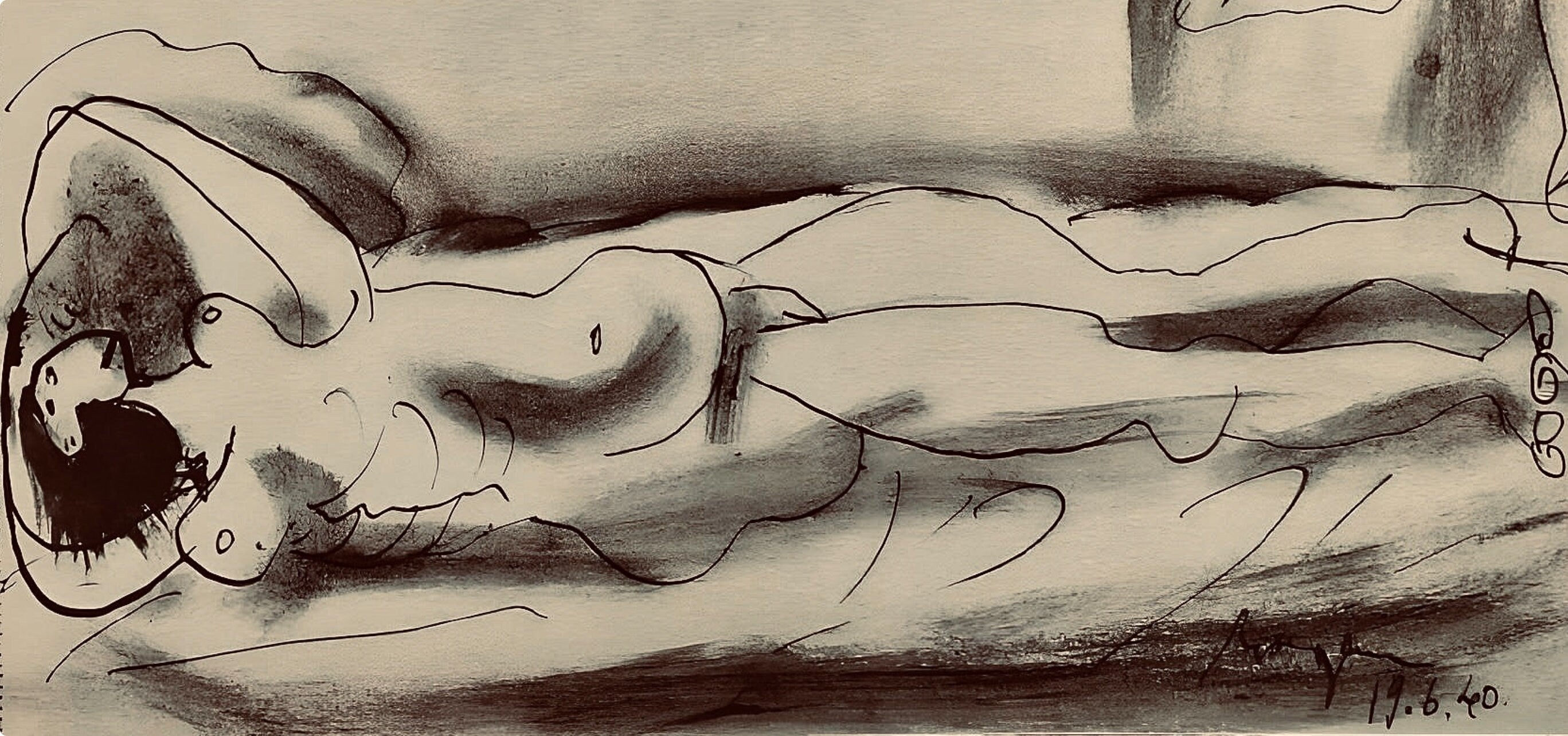 Pablo Picasso, Composition, Carnet de dessins de Picasso, Cahiers d’Art, Limited Edition Lithograph