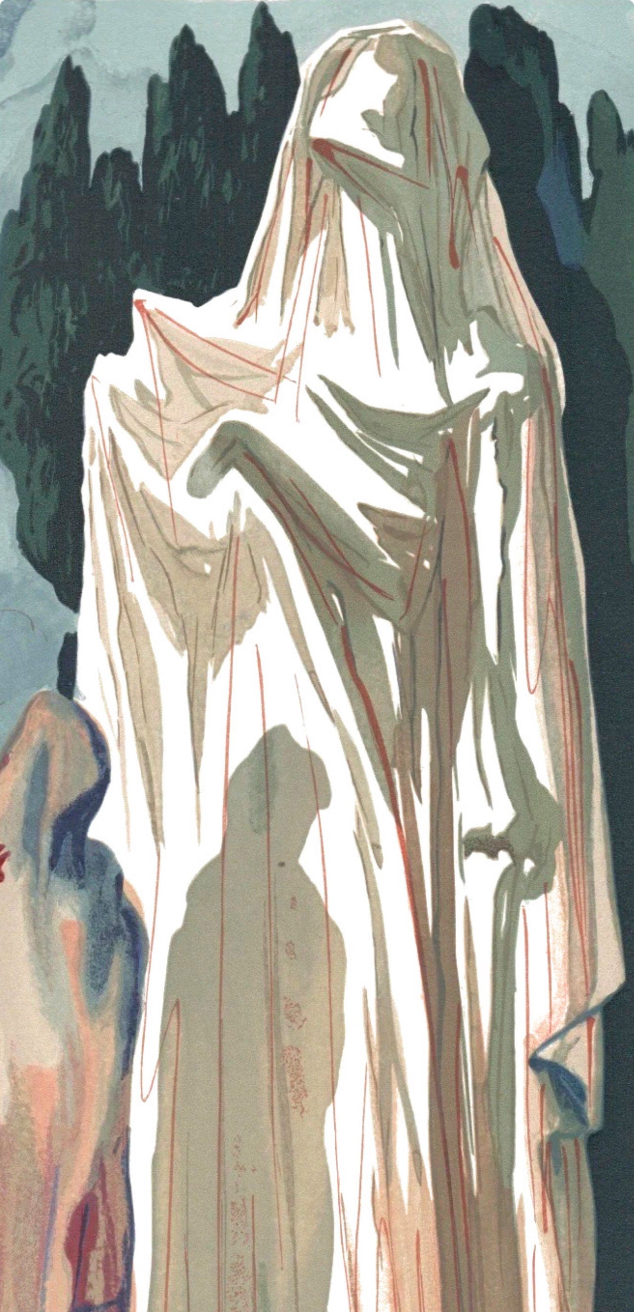 Salvador Dali, Farinata (Michler/Löpsinger 1039-1138; Field 189-200), La Divine Comédie, Limited Edition Woodcut