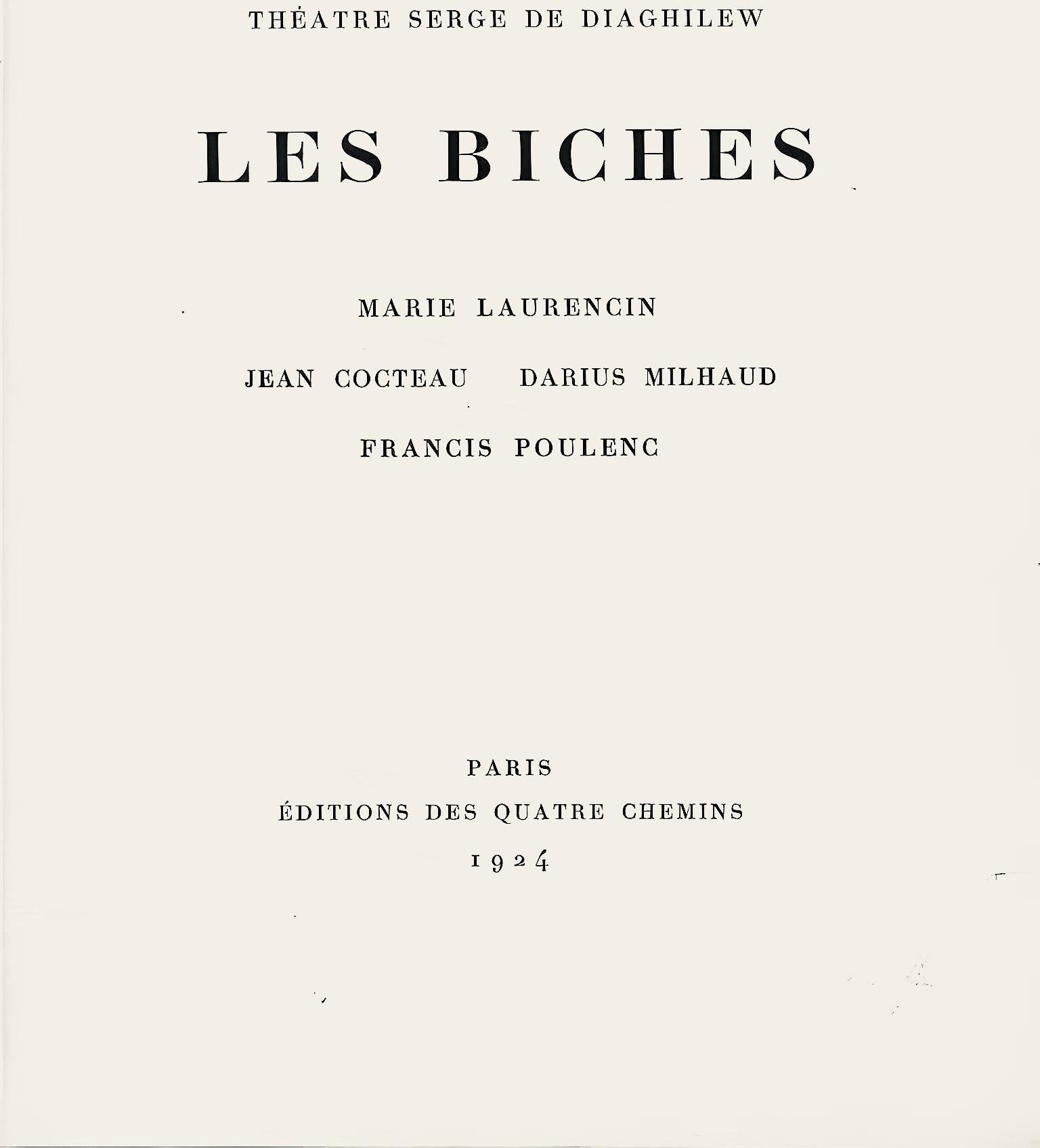 Marie Laurencin, Composition, Les Biches, Limited Edition Lithograph