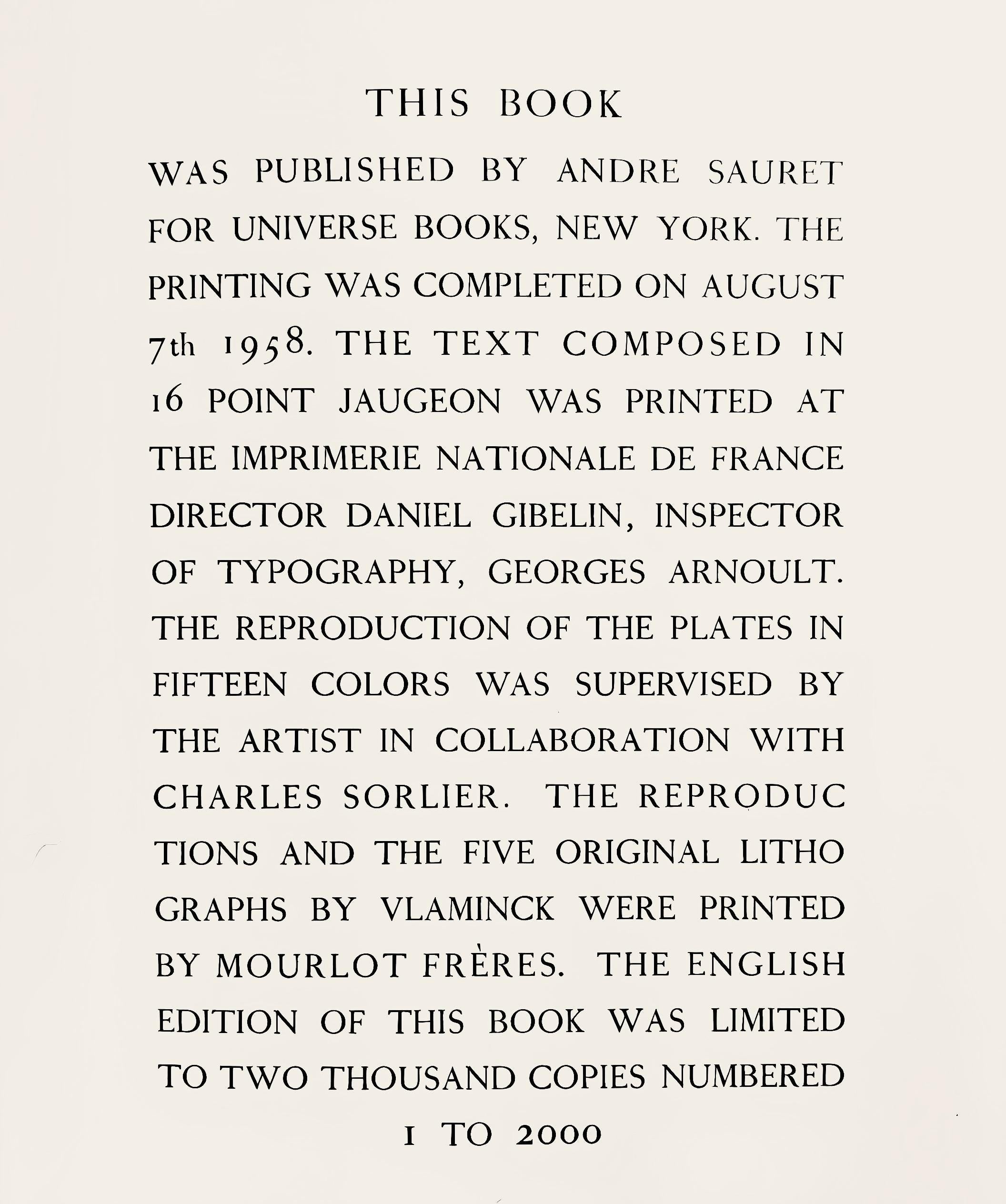 Maurice de Vlaminck, La Potinière à Rueil, Limited Edition Lithograph