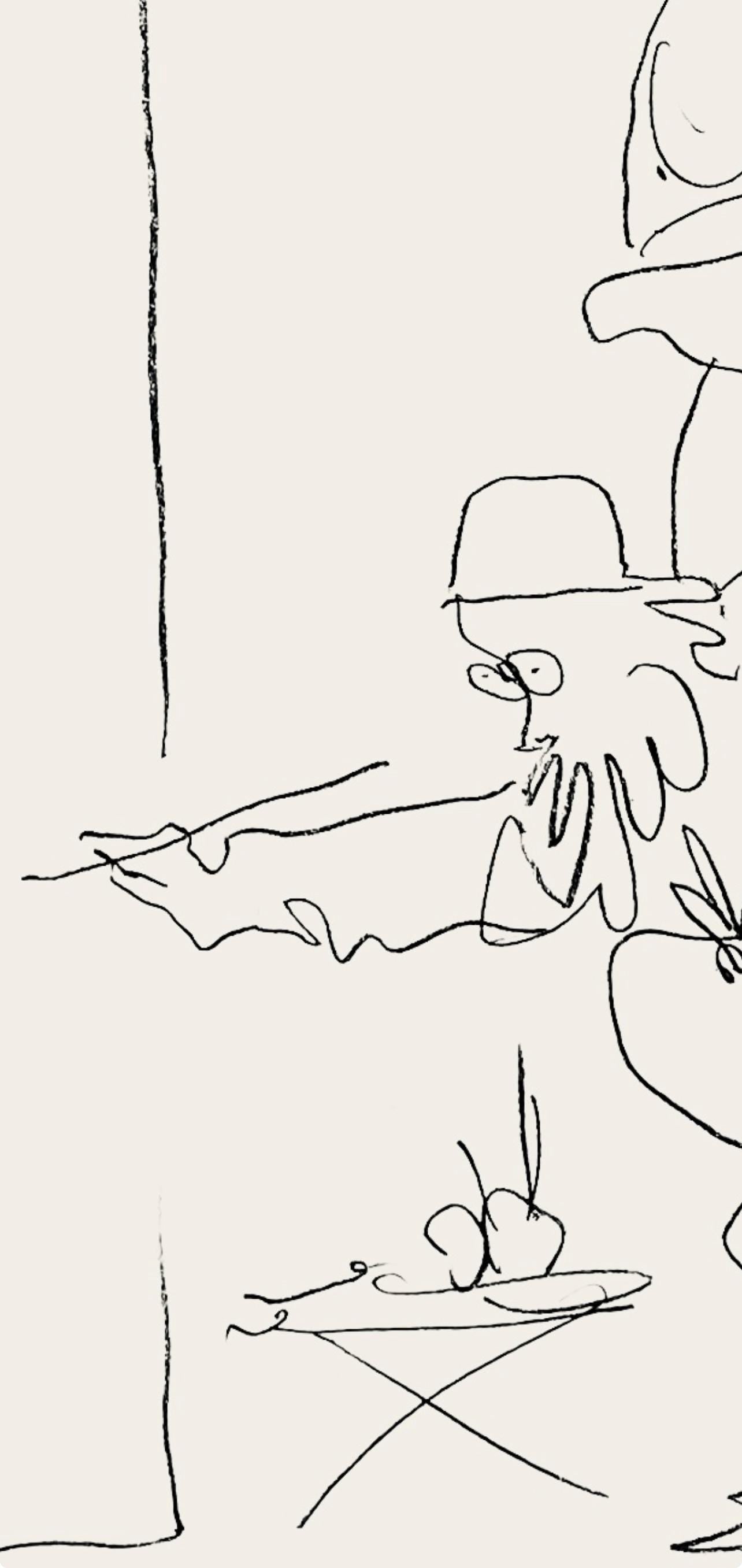 Pablo Picasso, Le Peintre et son Modèle (Mourlot 354; Bloch 1035), Regards sur Paris, Limited Edition Lithograph