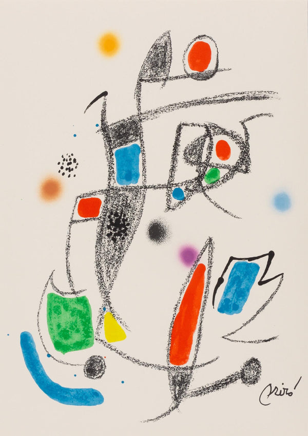 Joan Miró, Composition (Mourlot, 1051-1072), Maravillas con Variaciones acrósticas en el Jardín de Miró, Limited Edition Lithograph