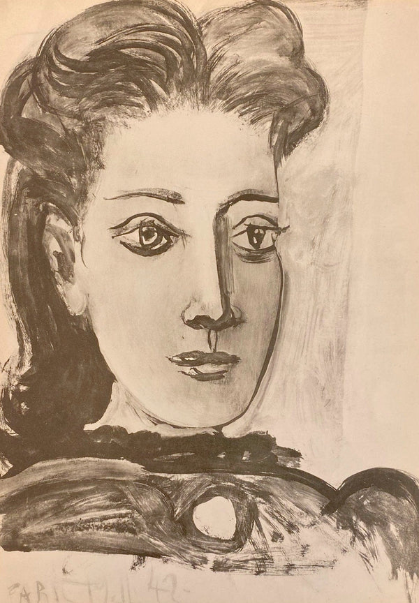 Pablo Picasso, Composition, Carnet de dessins de Picasso, Cahiers d’Art, Limited Edition Lithograph