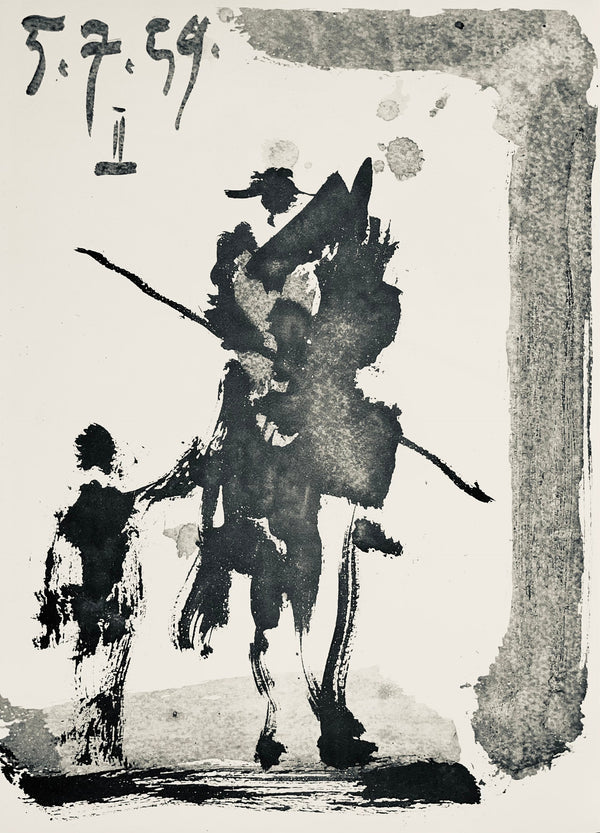 Pablo Picasso, Composition (Bloch 1276; Czwiklitzer 23), Toros y Toreros, Limited Edition Lithograph