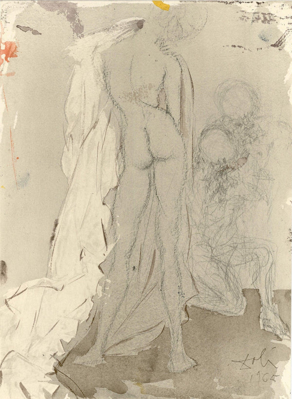 Salvador Dali, Composition (Michler/Löpsinger 1600; Field 69-3), Biblia Sacra, Limited Edition Lithograph