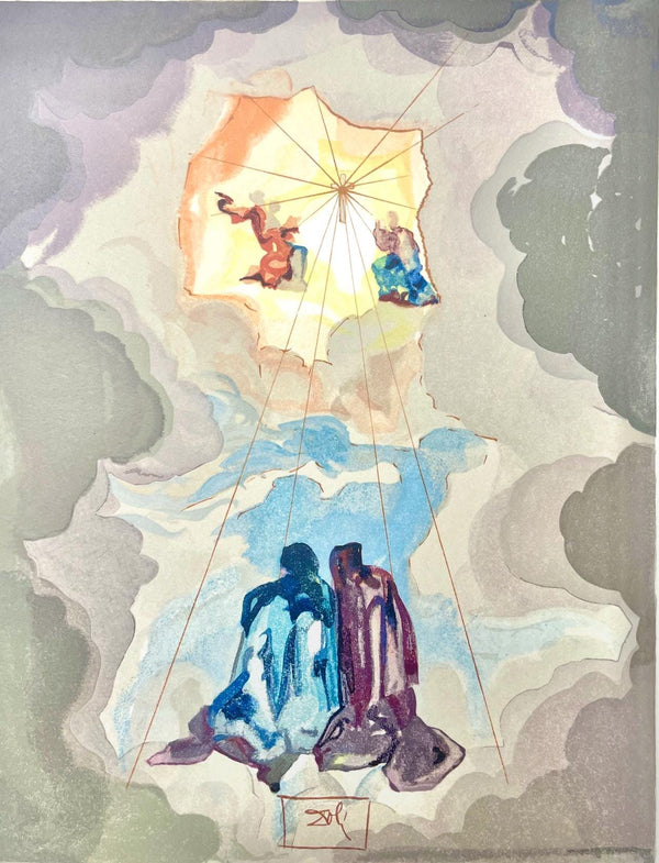 Salvador Dali, Paradies XIVI (Field 189-200; Michler/Löpsinger 1039-1138), Die Göttliche Komödie, Signed, Limited Edition Woodcut