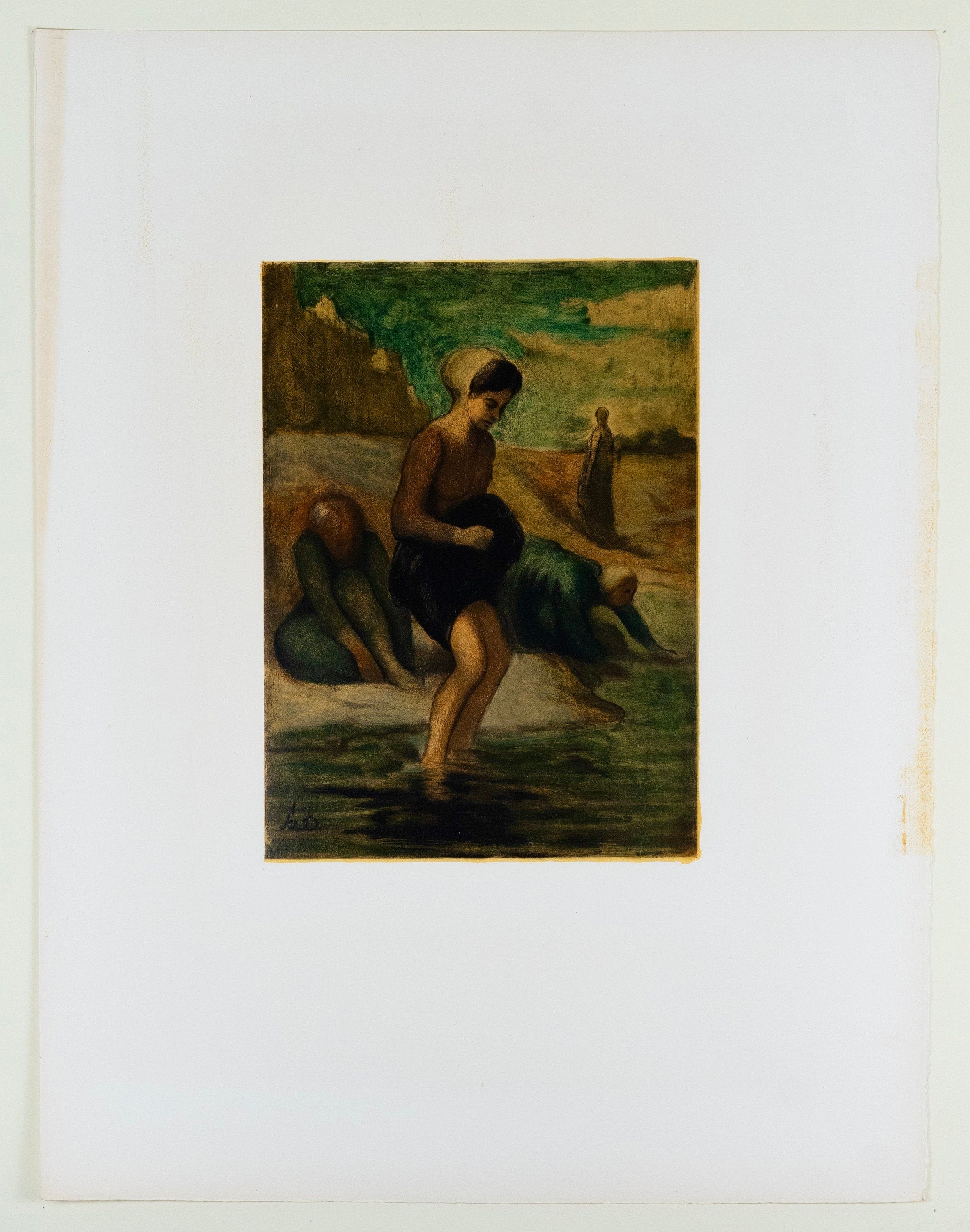 Honoré Daumier, Au bord de l'eau, Les Réalistes Lyriques, Collection Pierre Lévy, Limited Edition Lithograph