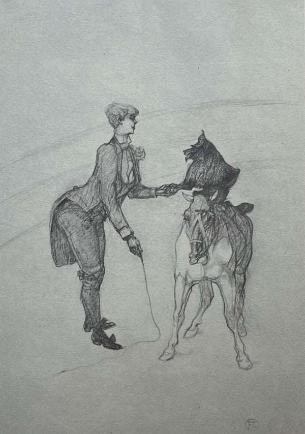 Henri de Toulouse-Lautrec, Female Trainer, Henri de Toulouse-Lautrec, At the Circus, Limited Edition Lithograph