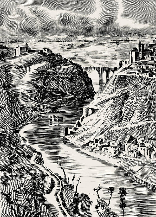 Albert Decaris, Composition, Portrait de A. Decaris, Limited Edition Engraving