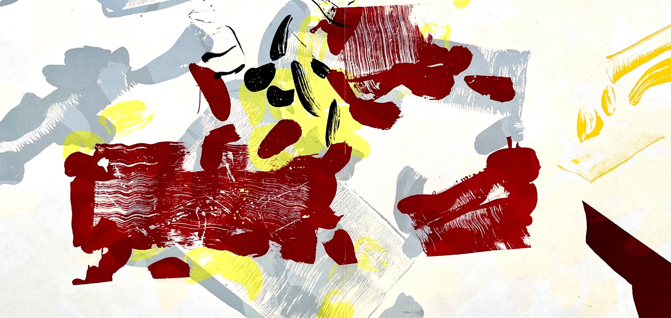 Jean-Paul Riopelle, Composition, Derrière le miroir, Limited Edition Lithograph