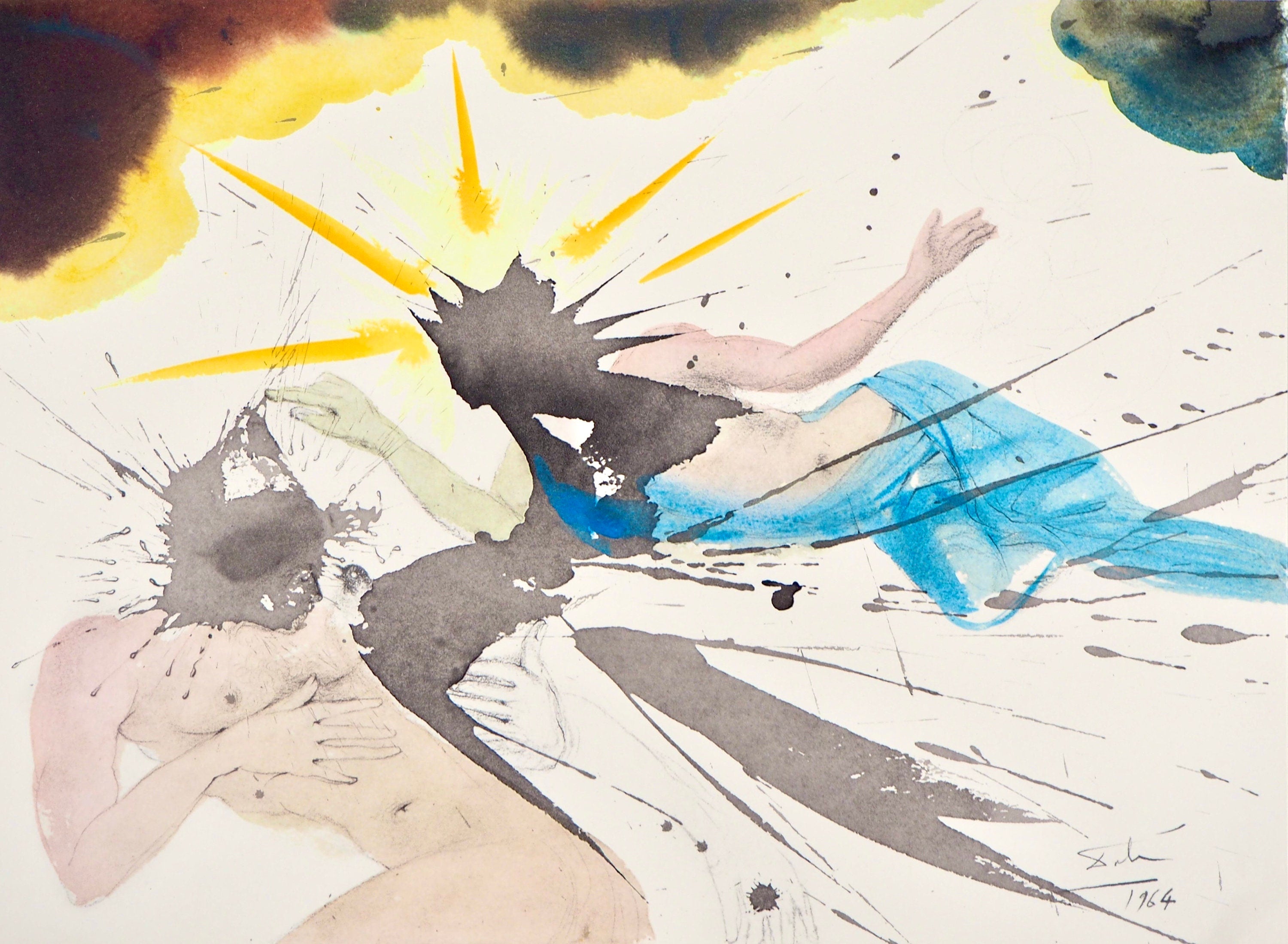 Salvador Dali, Composition (Michler/Löpsinger 1600; Field 69-3), Biblia Sacra, Limited Edition Lithograph