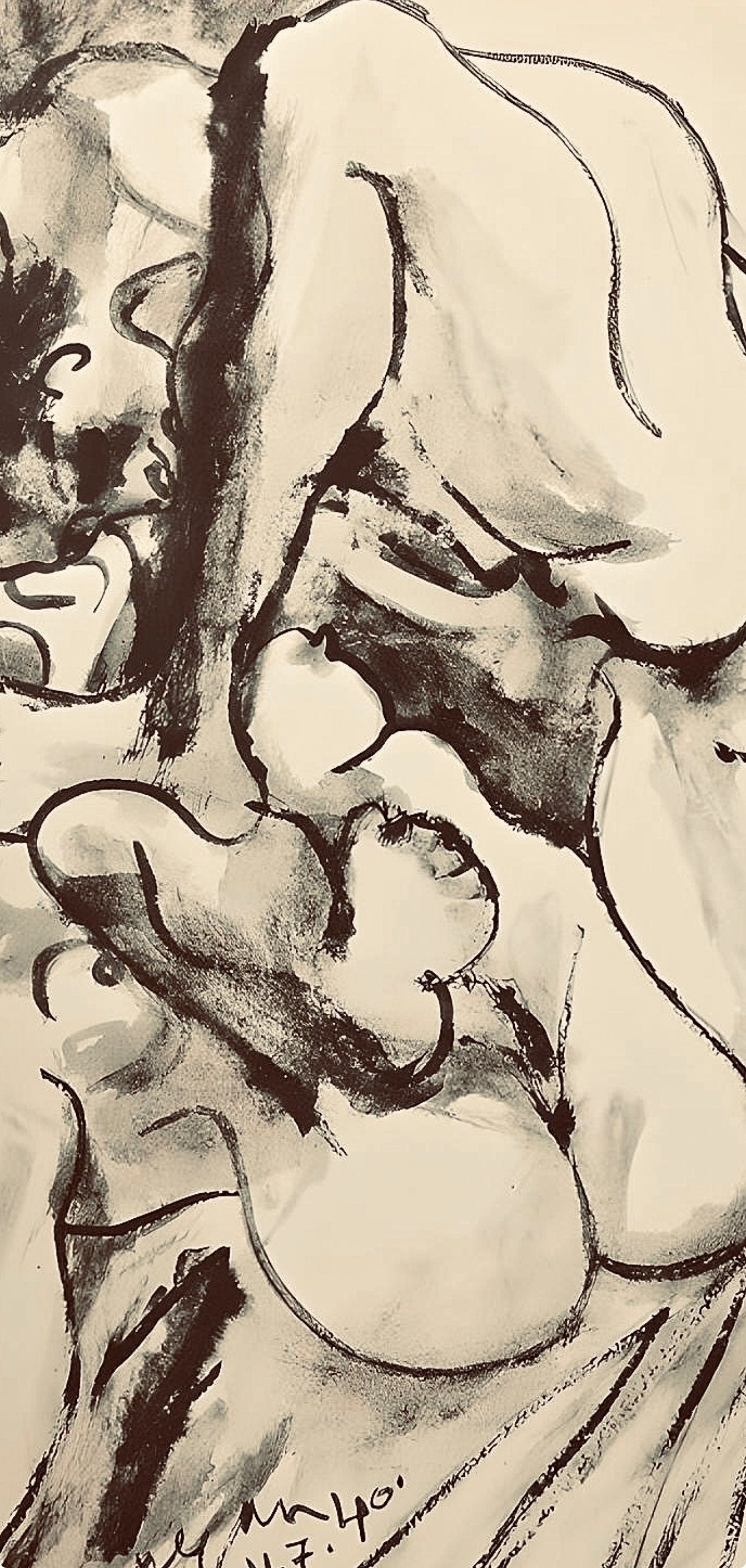 Pablo Picasso, Composition, Carnet de dessins de Picasso, Cahiers d’Art, Limited Edition Lithograph