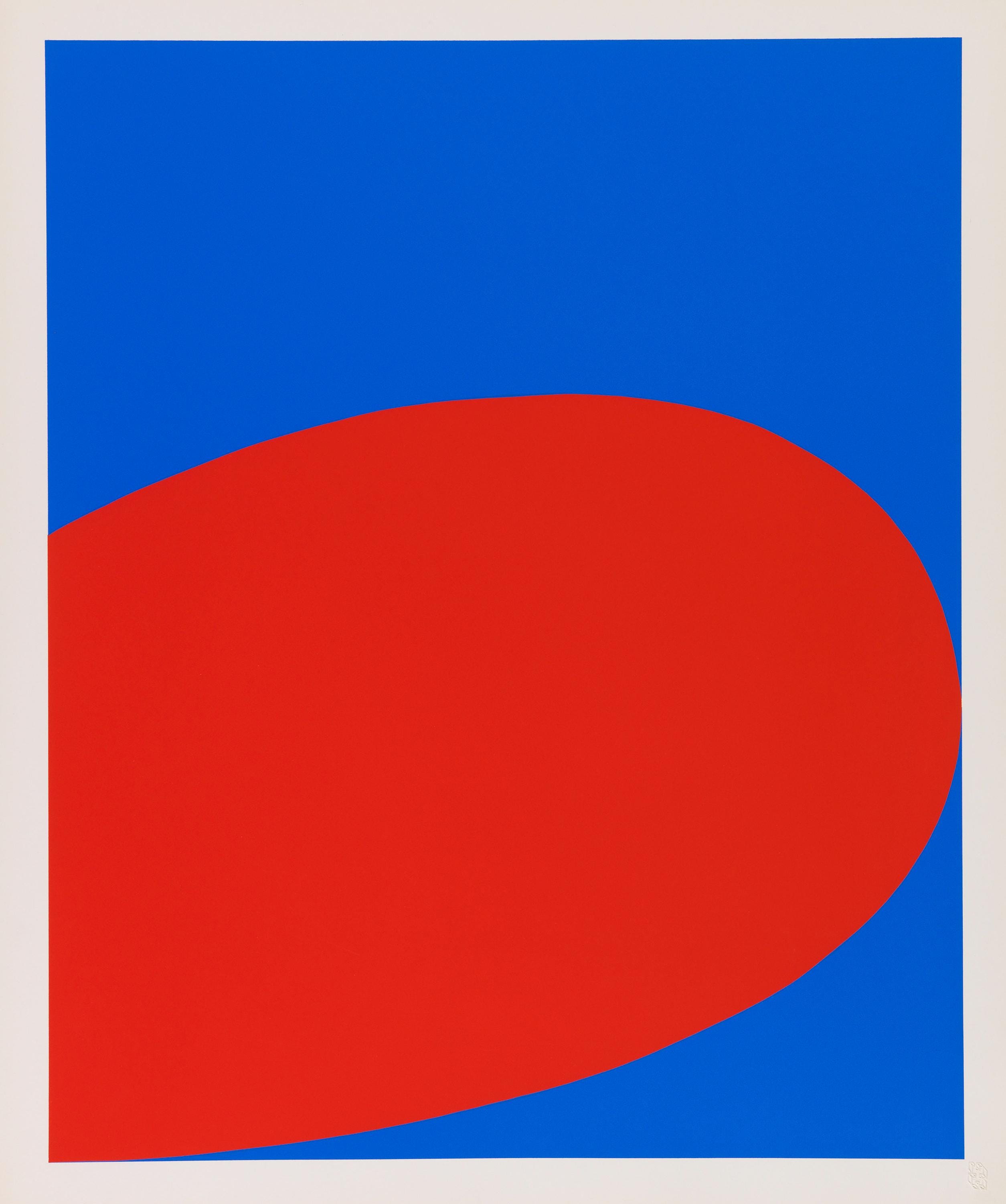 Ellsworth Kelly, Red Blue (Axsom 2), X + X, Ten Works by Ten Painters, Limited Edition Silkscreen