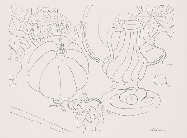 Henri Matisse, Série G, var. 5 (Duthuit 9), Henri Matisse, Dessins, Thèmes et variations, Limited Edition Lithograph