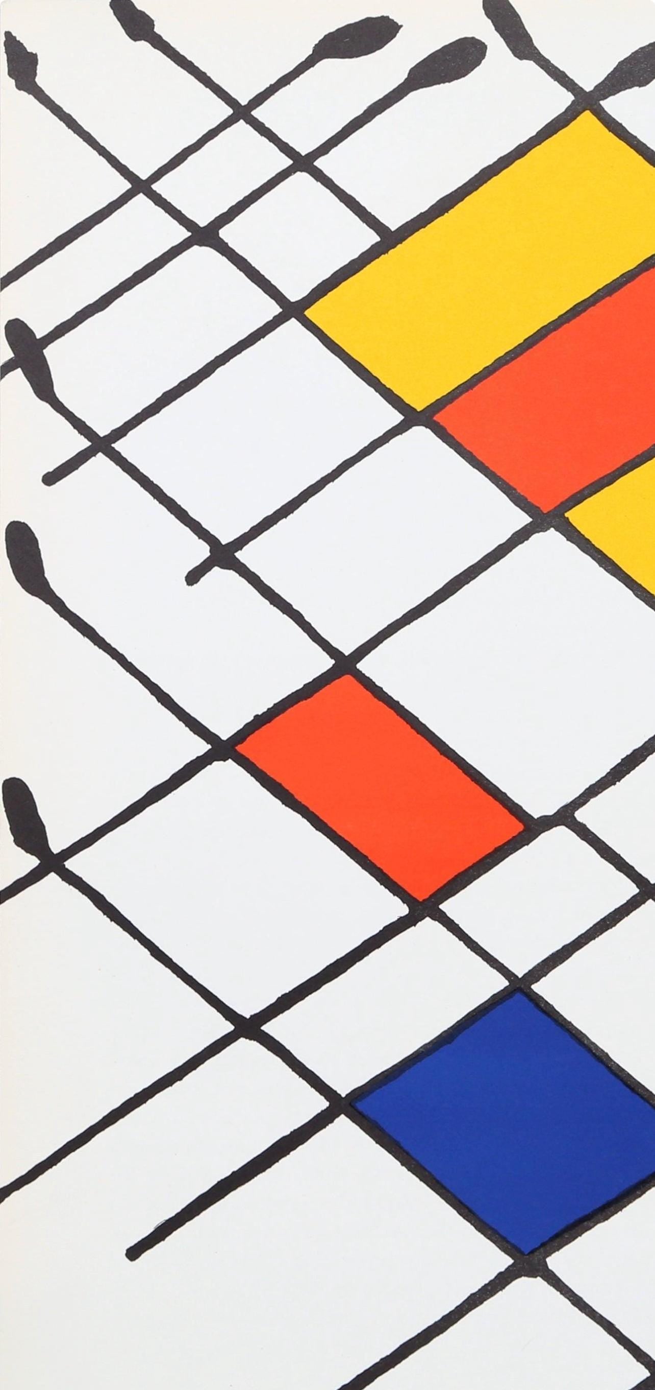 Alexander Calder, Composition, Derrière le miroir, Limited Edition Lithograph